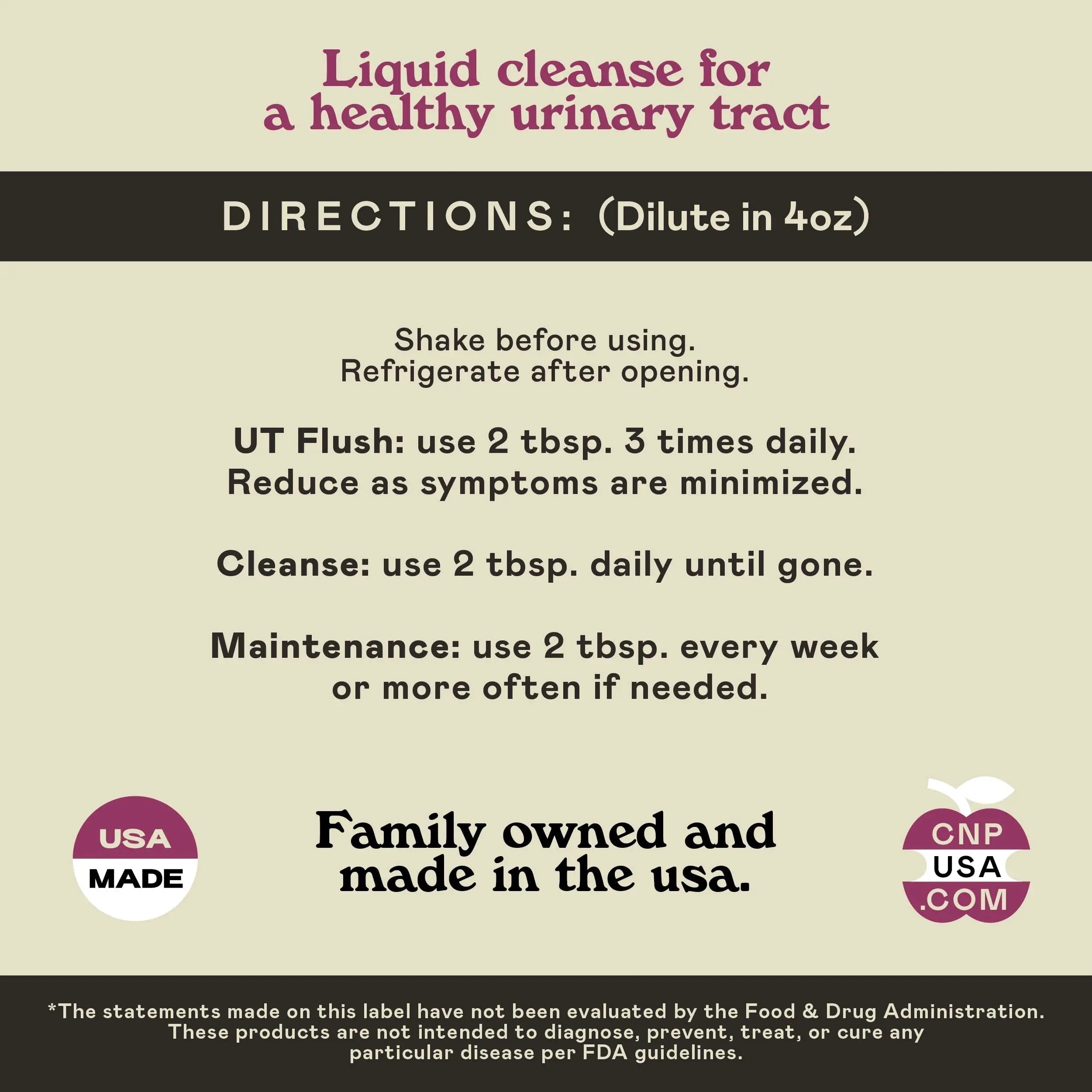 Complete Natural Products Urinary Tract Complete 8oz - Liquid Supplement for a Urinary Tract Cleanse, Defense, Health, and Treatment with Organic Cranberry & Organic D-Mannose Complete Natural Products buy supplements canada
