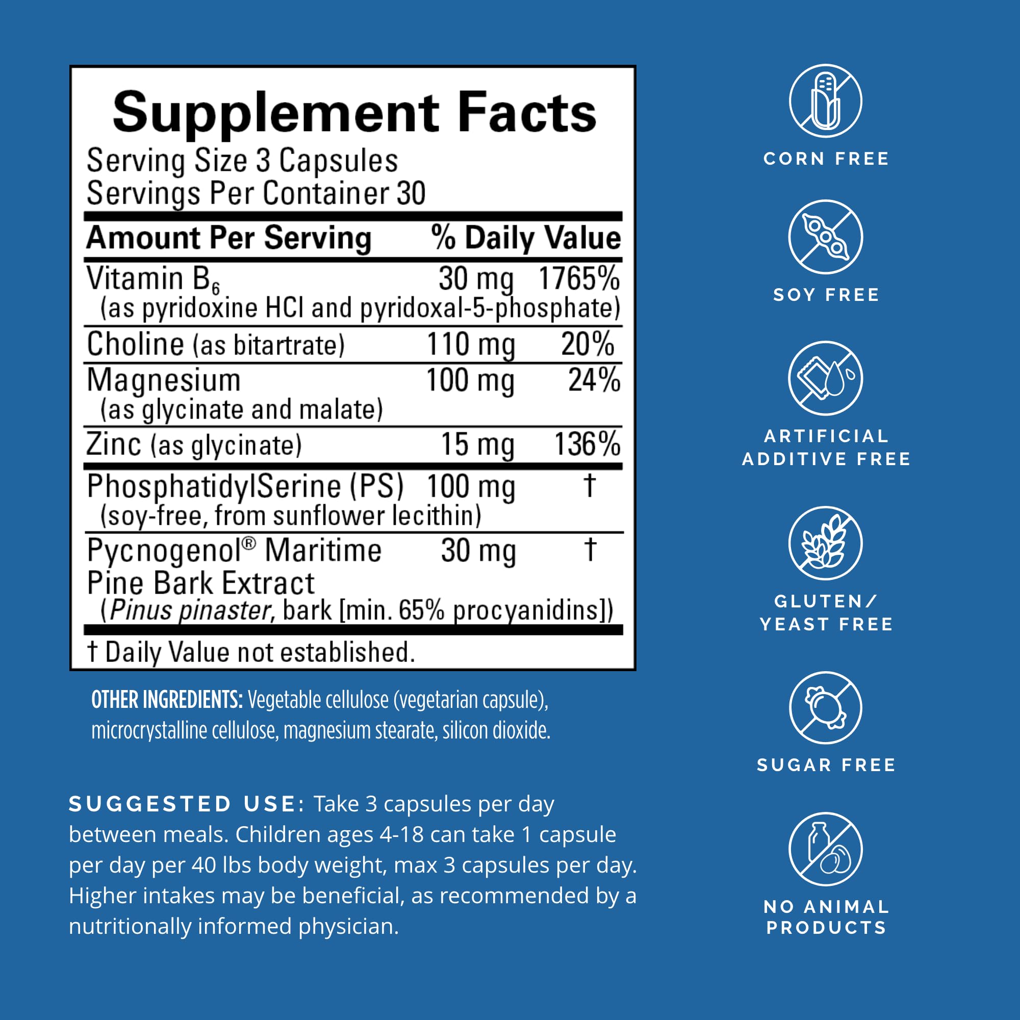 BRAINMD Dr Amen Attention Support - 90 Capsules - Promotes Mental Focus & Impulse Control - Gluten Free - 30 Servings BRAINMD buy supplements canada