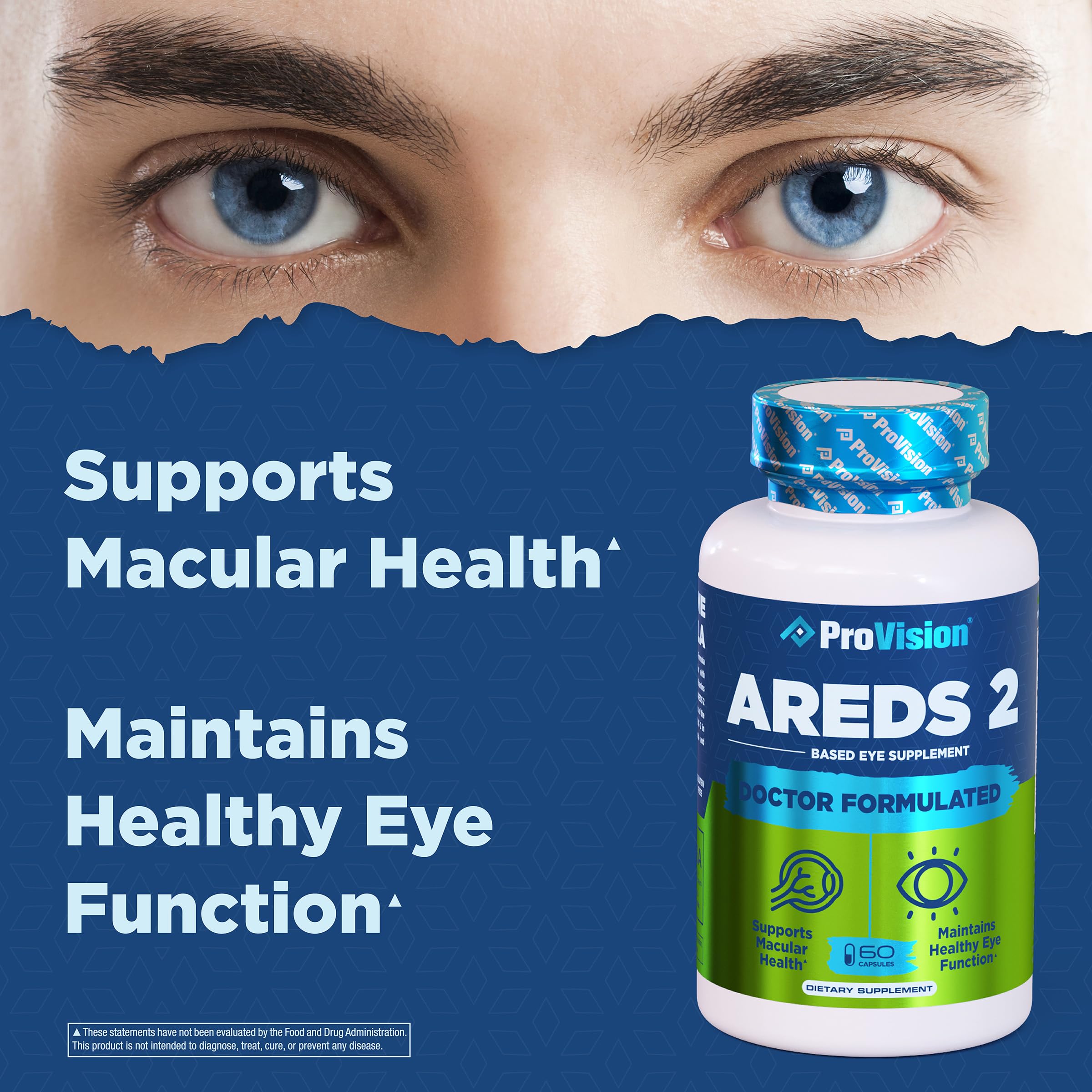Provision AREDS 2 Eye Vitamins - Enhance Vision Supplements - Lutein Zeaxanthin Vision Complex - 60 Eye Supplement Capsules ProVision buy supplements canada