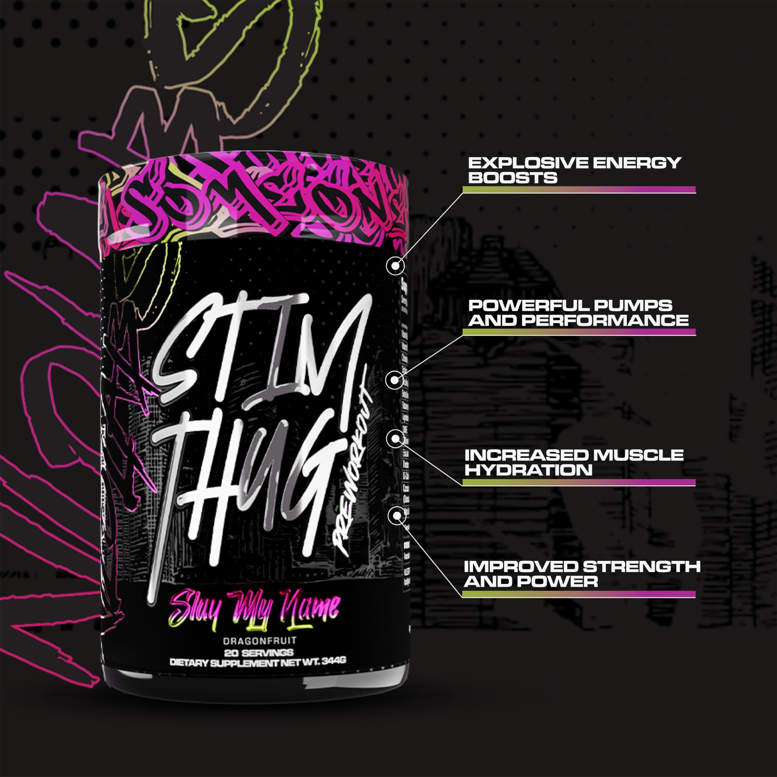 KILO LABS Pre Workout Powder | Stim Thug Preworkout for Men and Women | Hydrating KILO LABS buy supplements canada