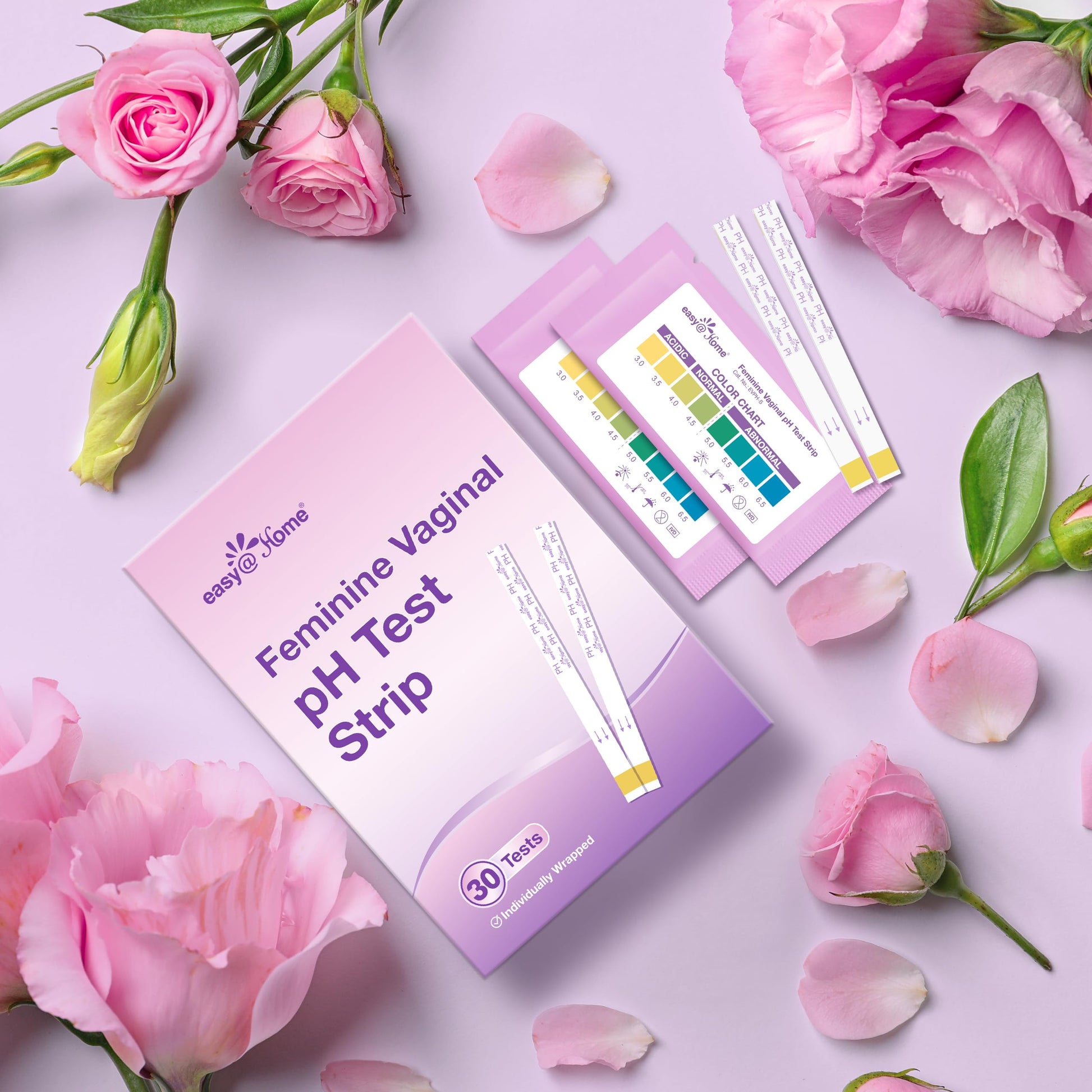 Easy@Home Vaginal pH Test -30 Strips | BV Test Kit at Home for Women | Yeast Infection Test + pH Balance Easy@Home buy supplements canada