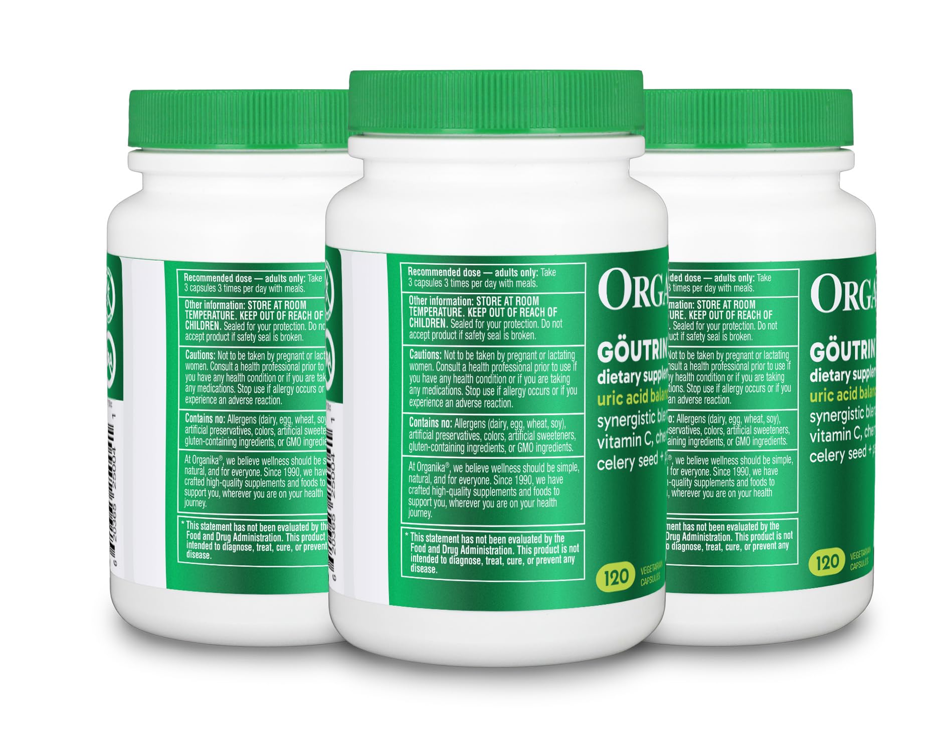Organika Goutrin Supplement - 120ct, Pack of 3 Organika buy supplements canada