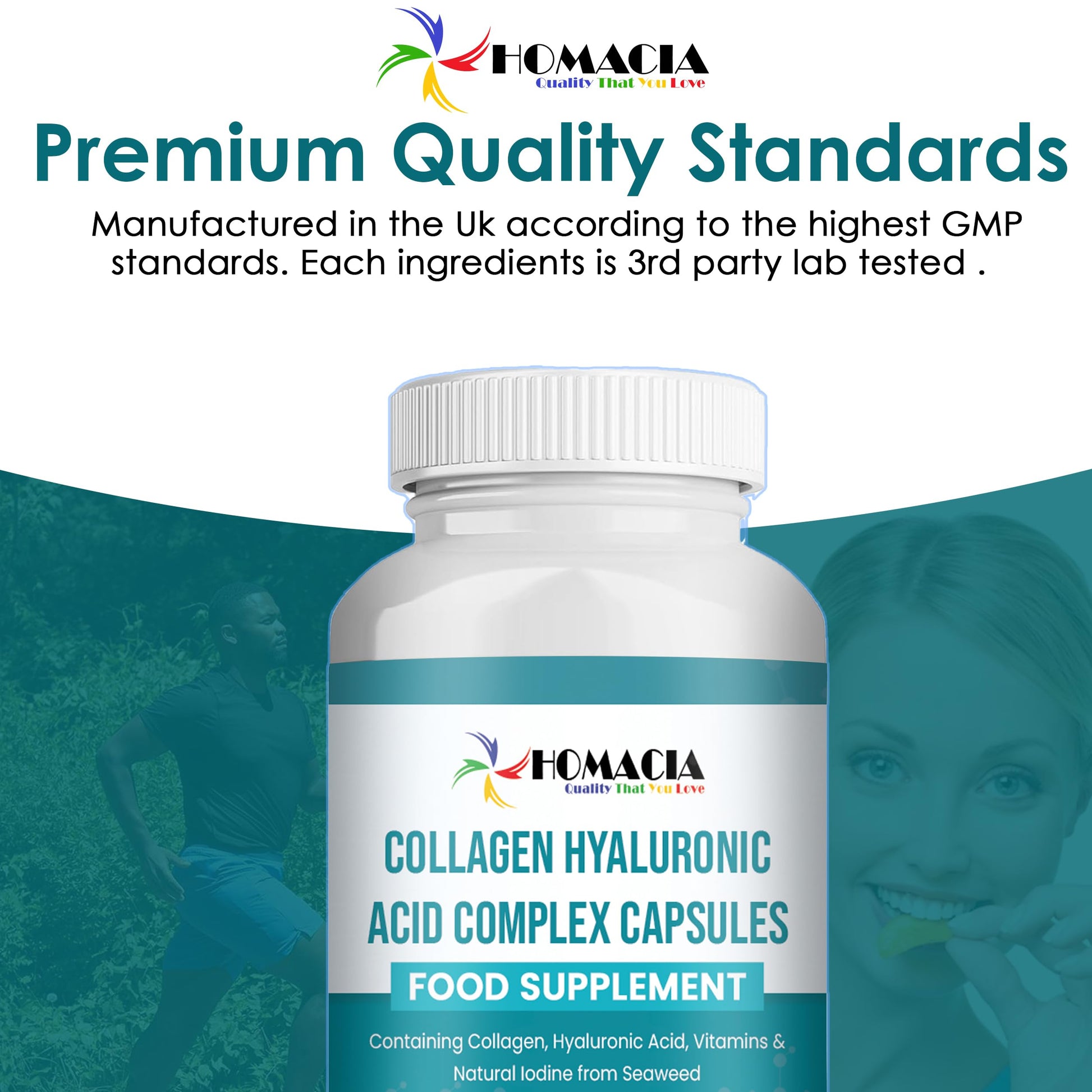 Homacia’s Collagen Capsules | Marine Collagen with Hyaluronic Acid | Pure Collagen Supplements for Women HOMACIA Quality That You love buy supplements canada