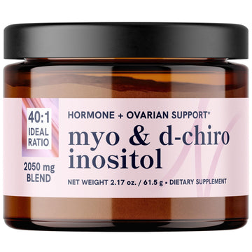 Myo-Inositol & D-Chiro Inositol Powder | Hormone Balance for Women | Ideal 40:1 Ratio | Myo 2000mg, D Chiro 50mg | Regulate Menstrual Cycle and Support Ovarian Health | 30 Servings, 2.17 oz. SMNutrition buy supplements canada
