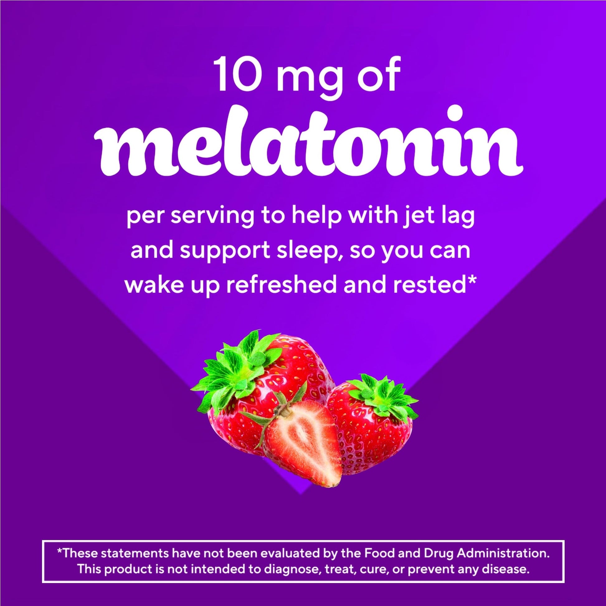 vitafusion Max Strength 10 mg Melatonin Gummies, Strawberry Flavored, Adult Melatonin Gummy Vitamin Supplement, 100 Count, 50 Day Supply Vitafusion buy supplements canada