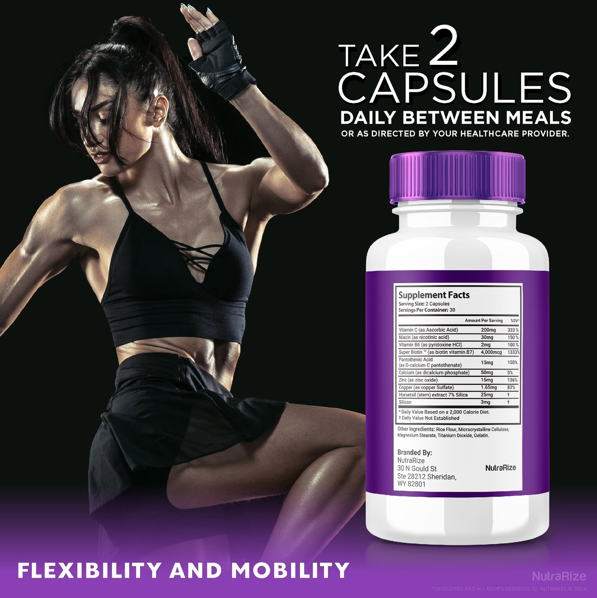(2 Pack) Ultra Flex Capsules, Advanced Joint Support Supplement, Ultra Flex Natural Joint Health Formula, Max Strength Pills for Joint Wellness and Mobility, UltraFlex Vitamin Reviews (120 Capsules) NutraRize buy supplements canada
