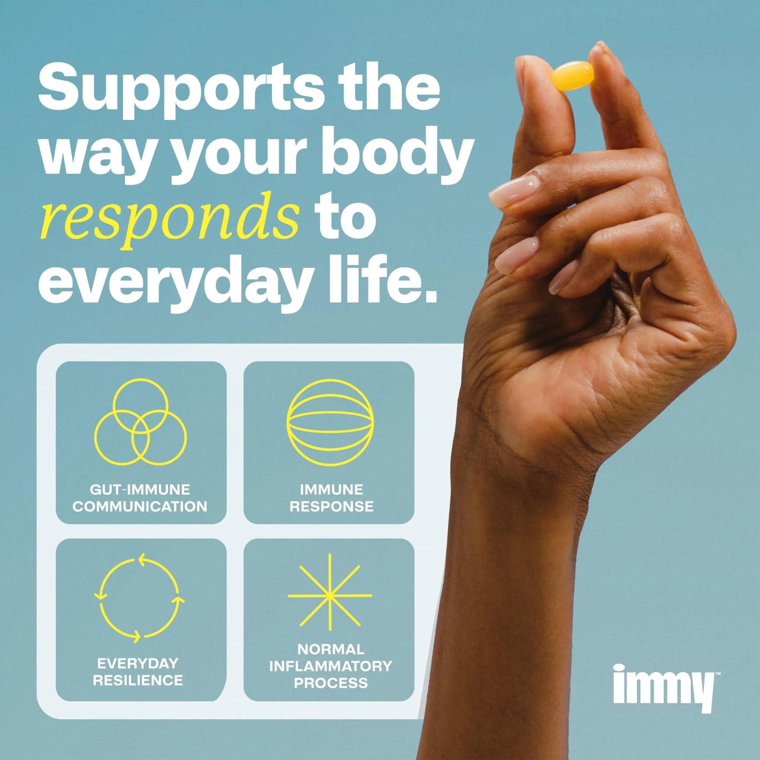 IMMY Immune Supplement for Mood Support and Gut Health, 30 ct. - Supports Joint Relief, Focus & Mood Support, Natural Calming Aid IMMY buy supplements canada