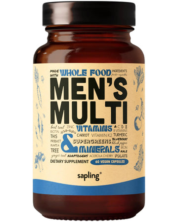 Multivitamin for Men - Daily Men’s Multivitamin - Methylated B Complex with Whole Food Ingredients, Vitamin B12, Folate sapling buy supplements canada