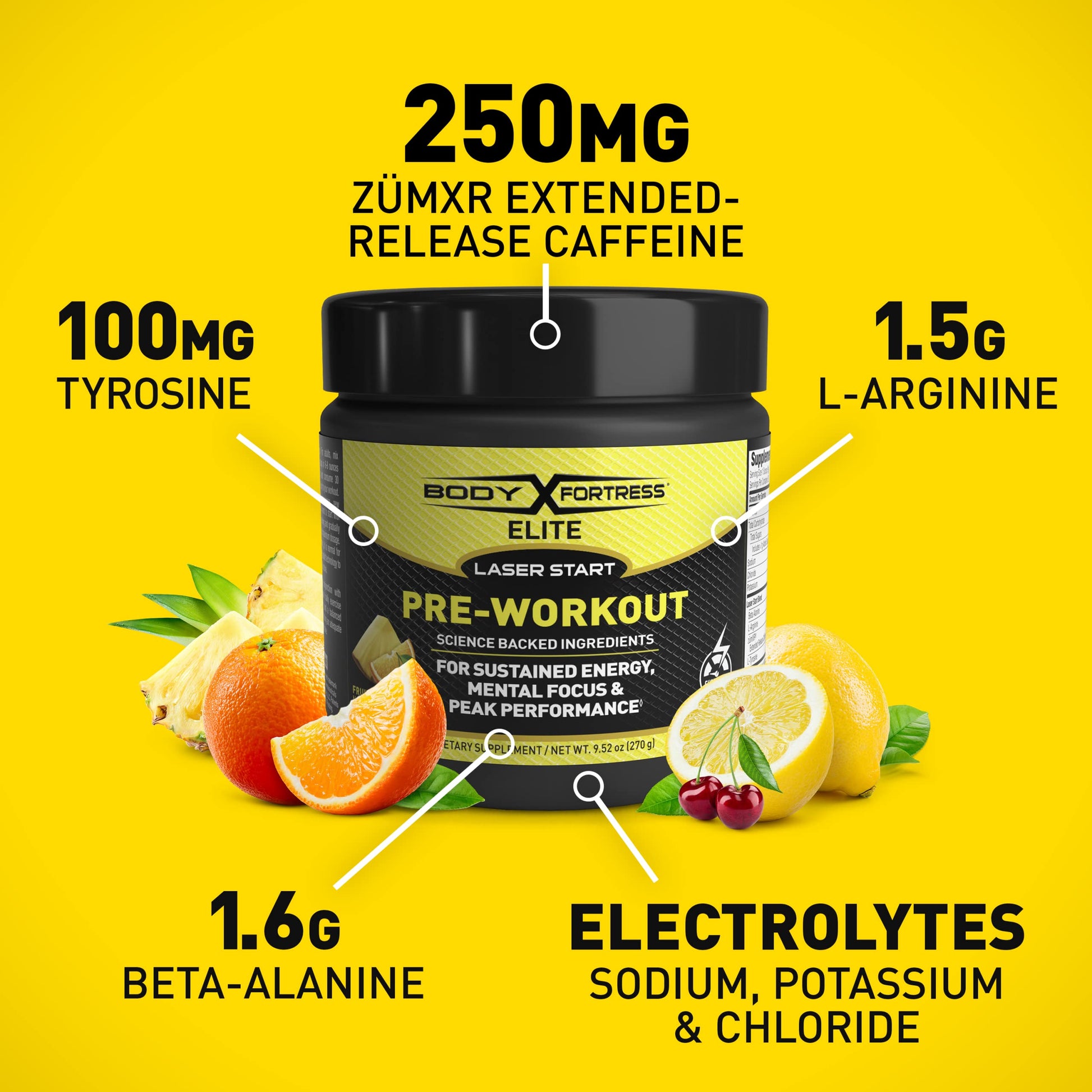 Body Fortress Elite Laser Start Pre-Workout Powder,ZümXR Caffeine for Sustained Energy Body Fortress buy supplements canada