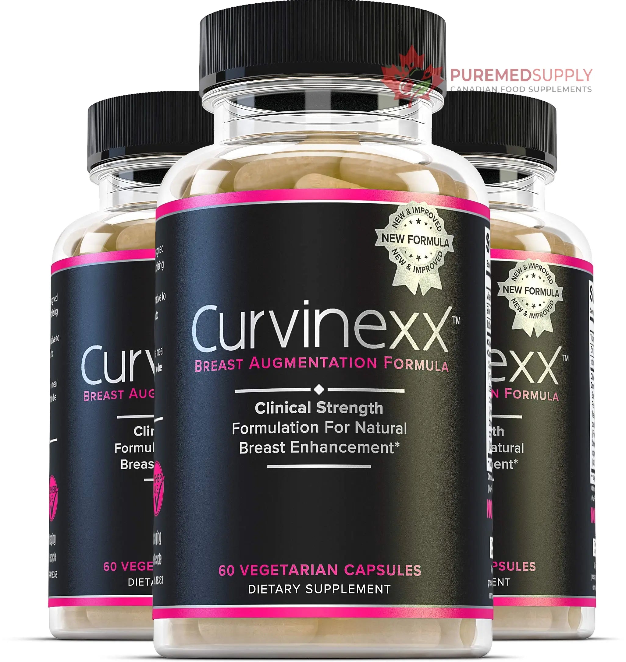 CURVINEXX (3 Bottles) - Natural Breast Toning and Firming Supplement. Lift, Firm and Enhance your Bust Naturally... Curvinexx buy supplements canada
