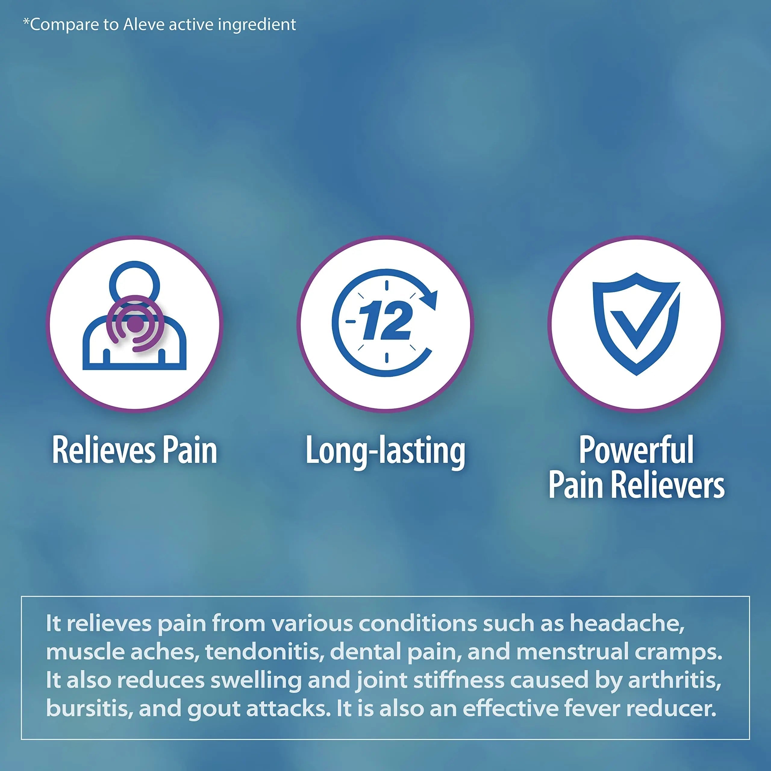 HealthA2Z® Naproxen Sodium 220mg | 300 Caplets | NSAID | Pain Reliever & Fever Reducer HealthA2Z buy supplements canada