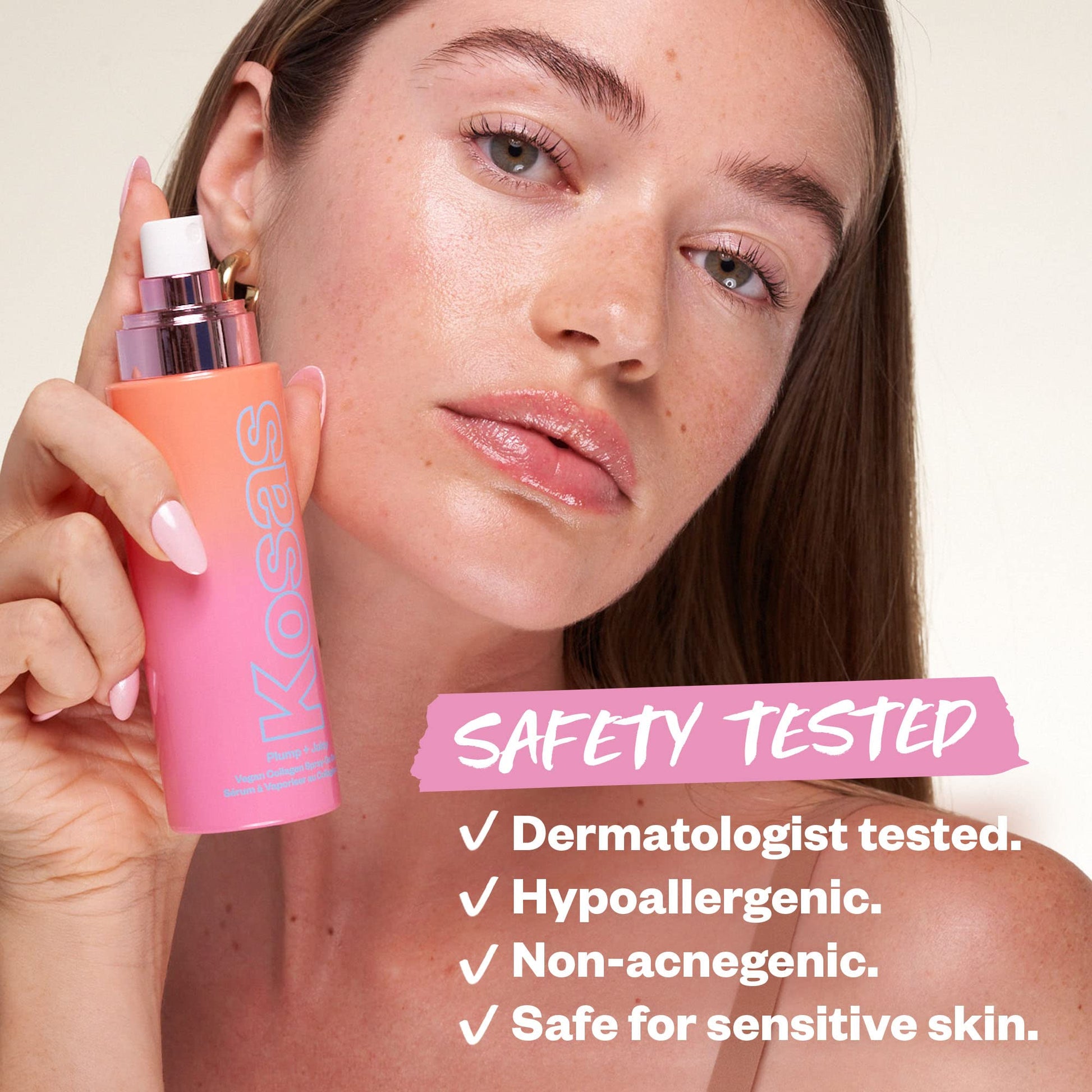Kosas Plump and Juicy Vegan Collagen Spray - On Serum, Made in USA - Visibly Firms, Soothes, and Hydrates the Skin - 3.38 Oz Kosas buy supplements canada