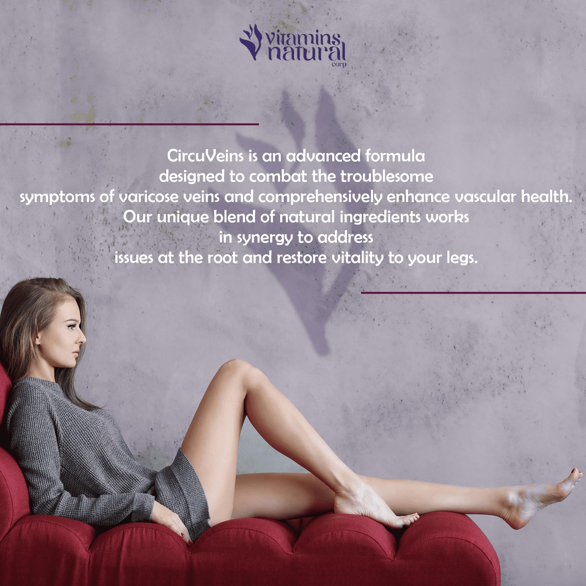 VITAMINS NATURAL CORP. CircuVeins Varicose Veins Support for Legs Capsules – Organic Vein Health Supplement with Horse Chestnut Grape Extract and Cayenne Pepper – 60 Capsules VITAMINS NATURAL CORP buy supplements canada