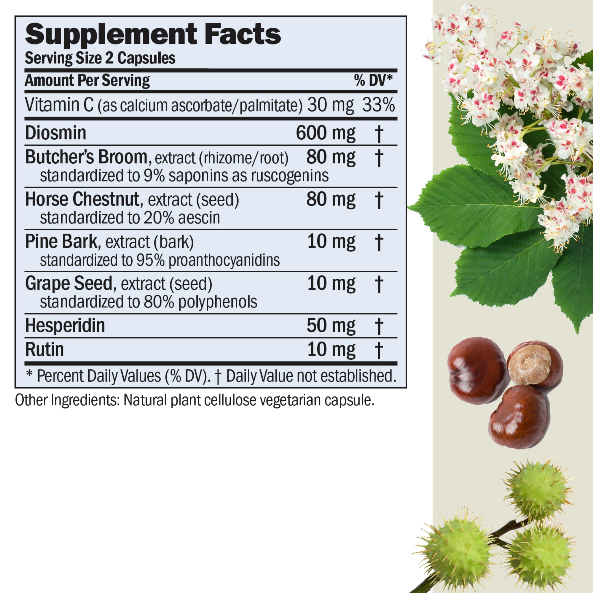 ANDREW LESSMAN Circulation, Vein Support for Healthy Legs 180 Capsules - High Bioactivity Diosmin, Butcher's Broom, Visibly Reduces Swelling and Discomfort in Feet, Ankles, Calves, Legs ANDREW LESSMAN buy supplements canada