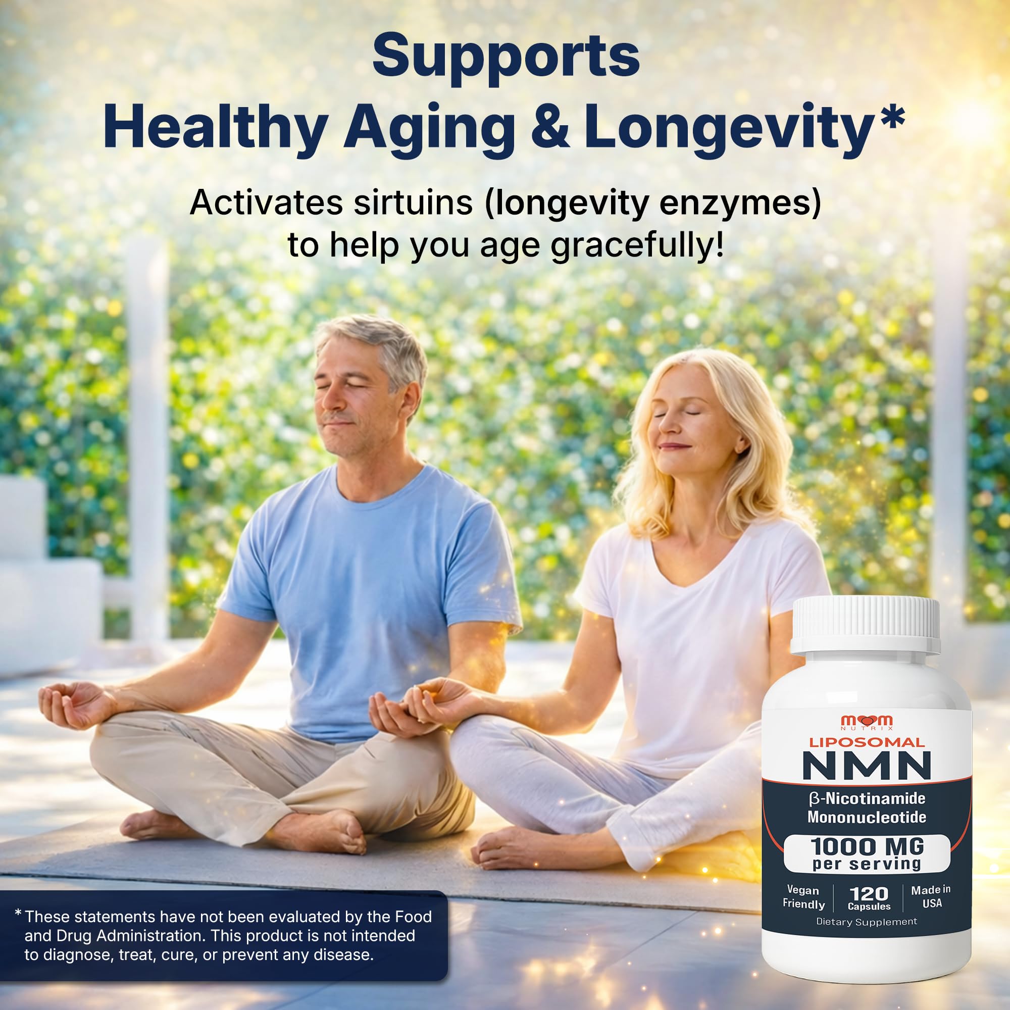 NMN Supplement 1000 mg Pure Nicotinamide Mononucleotide - NAD Precursor for Energy, Cellular Renewal & Longevity Support - Mitochondrial Support 120 Capsules - Vegan, Non GMO, Gluten Free MOM NUTRIX buy supplements canada