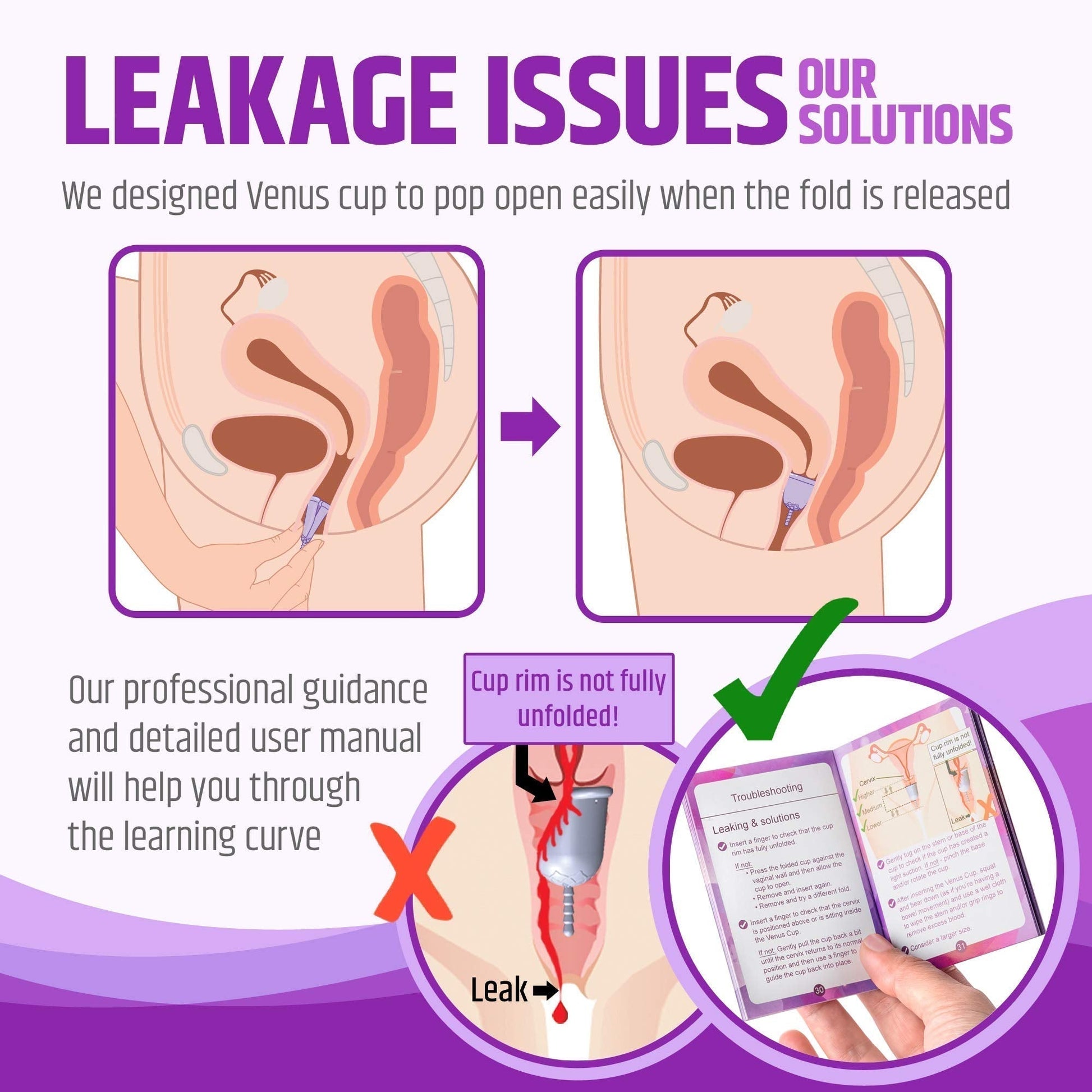 Venus Large Menstrual Cup – High Capacity for Heavy Flow -Made in USA - 100% Medical Grade Silicone VENUS buy supplements canada