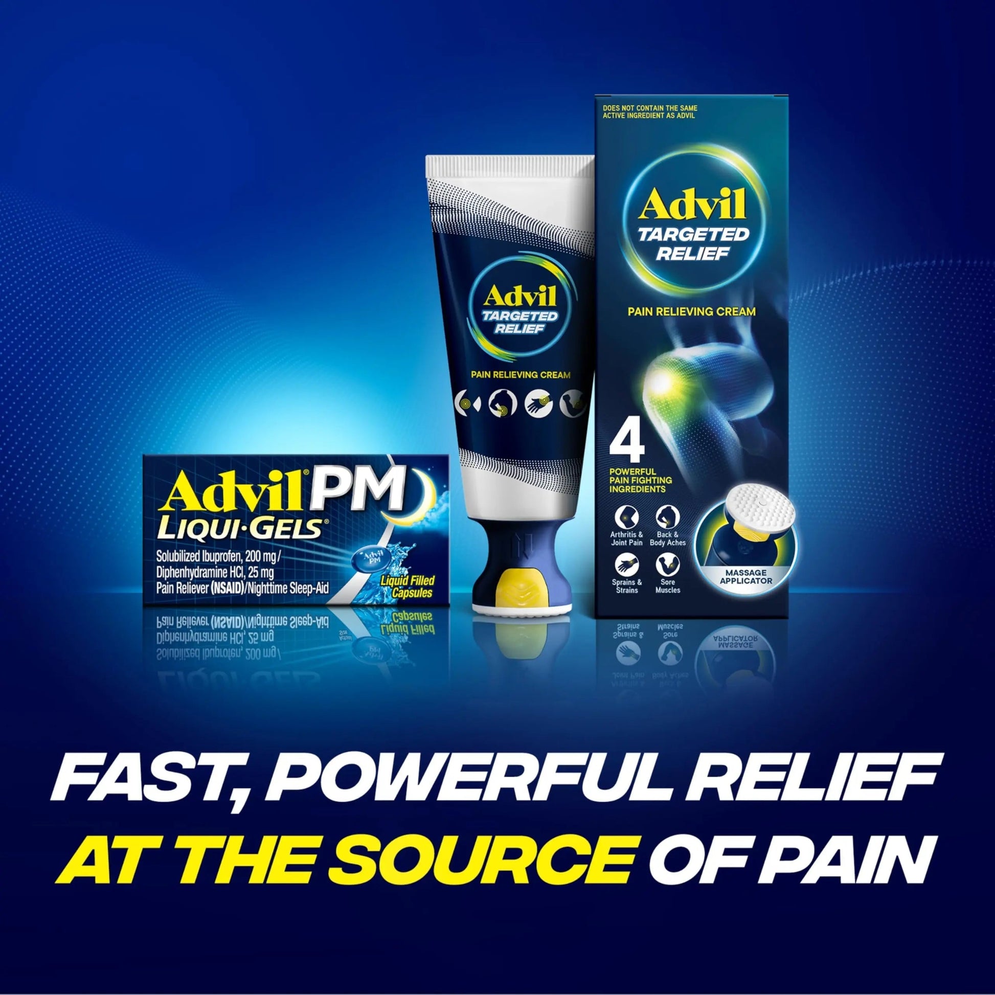 Advil PM Liqui-Gels Pain Reliever and Nighttime Sleep Aid, Pain Medicine with Ibuprofen for Pain Relief and Diphenhydramine HCL for a Sleep Aid - 40 Liquid Filled Capsules - Back to College Advil buy supplements canada