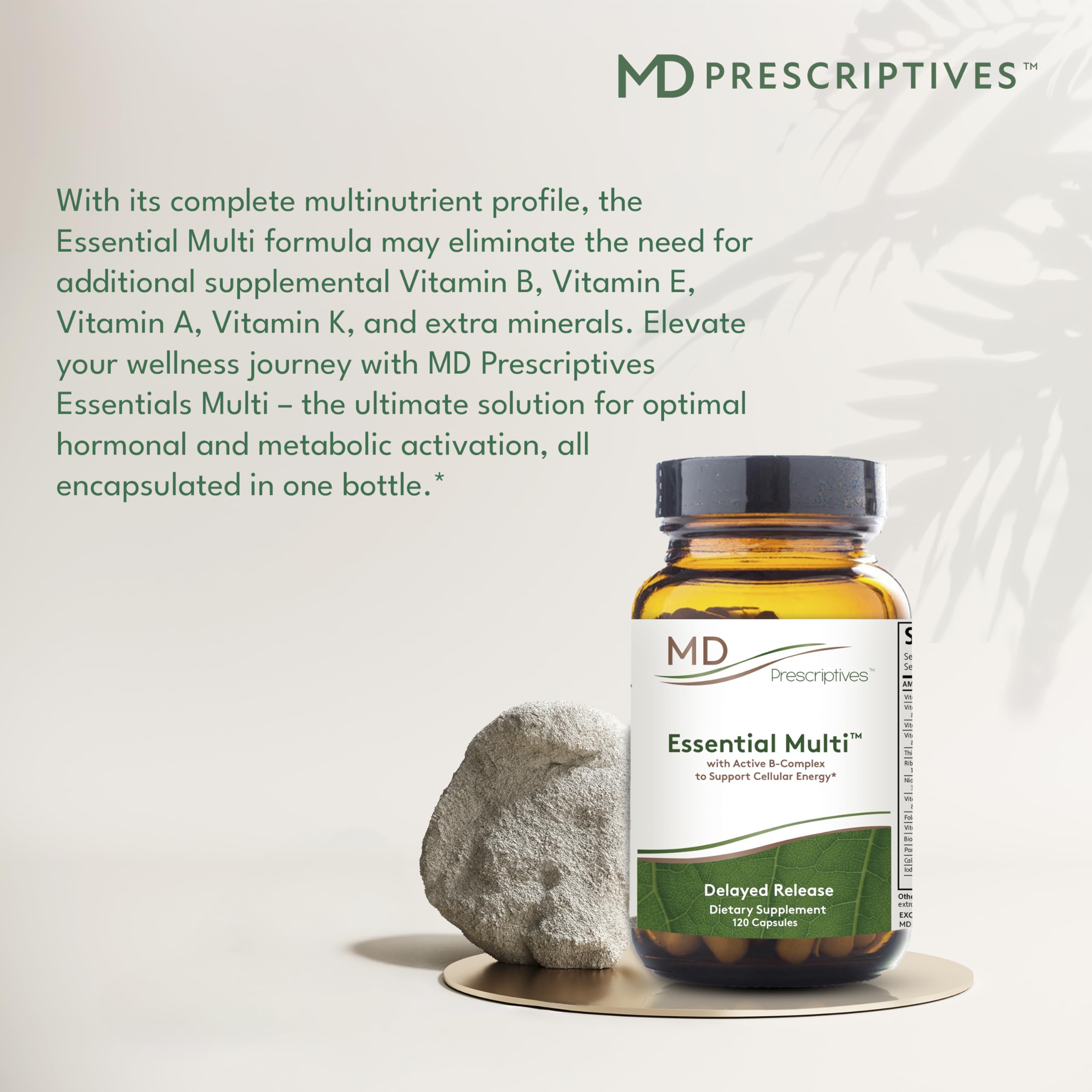 MD Prescriptives - Essential Multi (Delayed Release) - Multivitamin Mineral Complex Supplement for Enhanced Hormone Support - 120 Capsules MD Prescriptives buy supplements canada