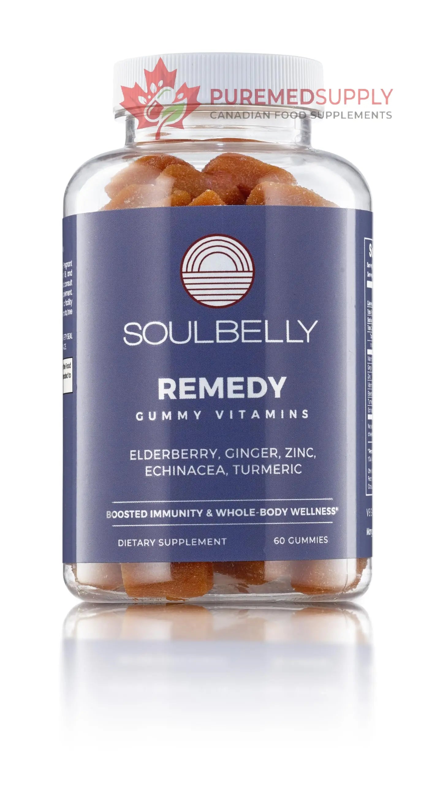 SOULBELLY Super Immunity | Remedy Vitamin Gummies for Immune Support | Vegan | Gluten-Free | Non-GMO | 60 Count SOULBELLY buy supplements canada