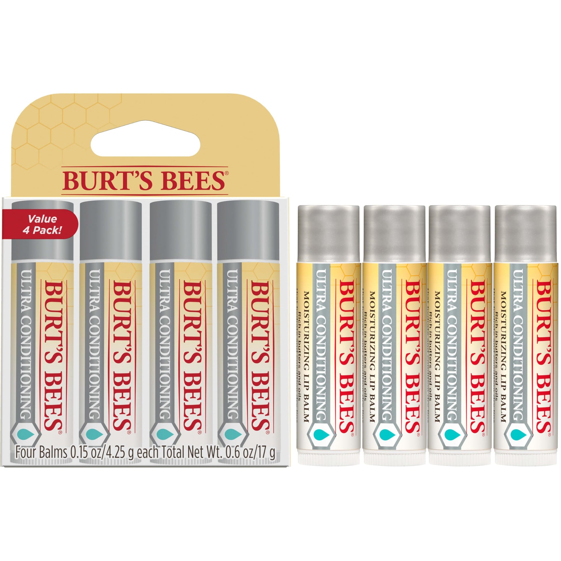 Burt's Bees Easter Basket Stuffers, Balm Bouquet Lip Balm Set, Original Beeswax, Vanilla Bean, Cucumber Mint, Coconut & Pear Pack, Natural Origin Lip Treatment, 4 Tubes, 0.15 oz. Burt's Bees buy supplements canada