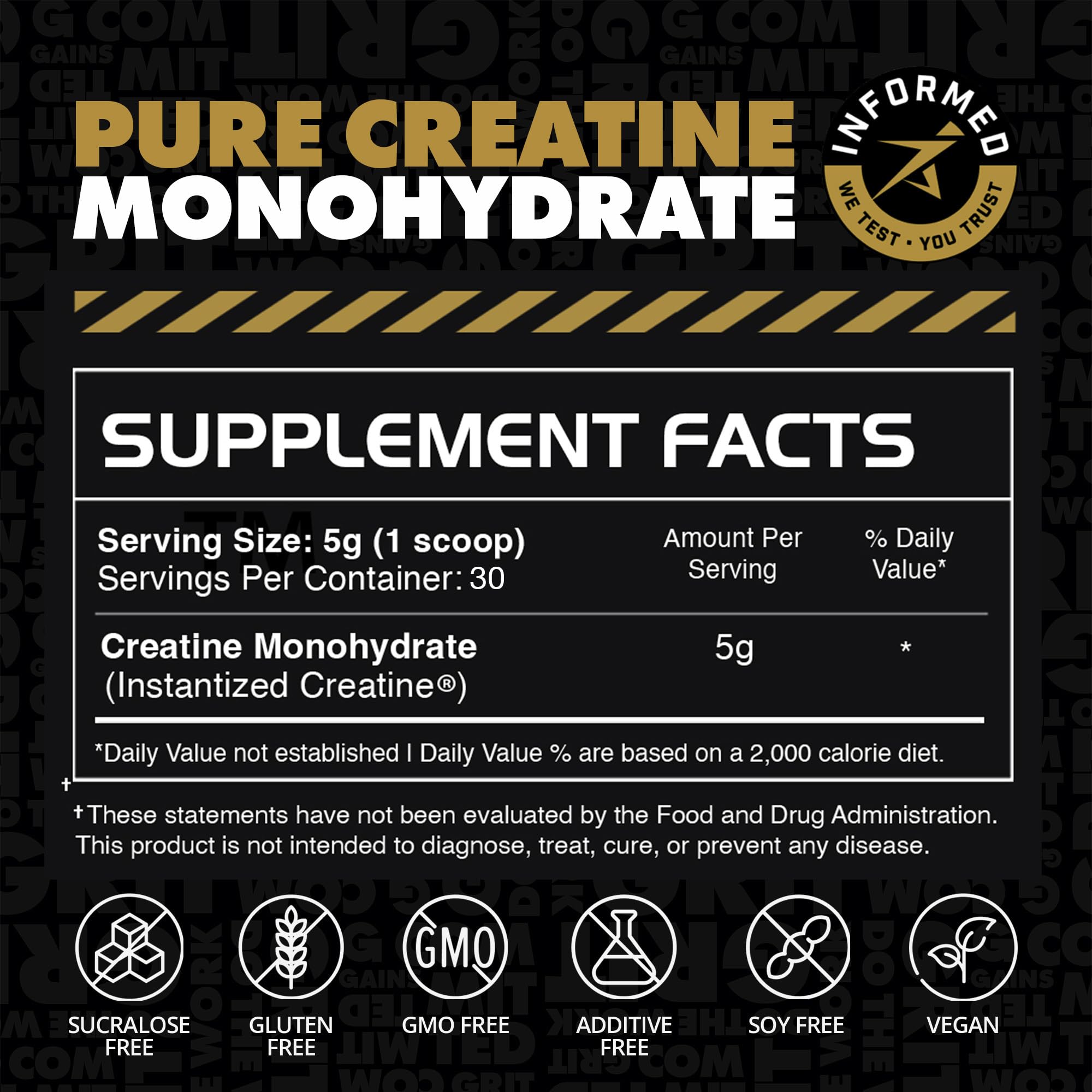 Gains in Bulk Instantized Creatine Monohydrate for Women and Men, Soluble Creatine Powder, Supports Muscle Building, Strength and Performance, Bodybuilding Supplements, Unflavored, 30 Servings GAINS IN BULK GAINSINBULK.COM buy supplements canada