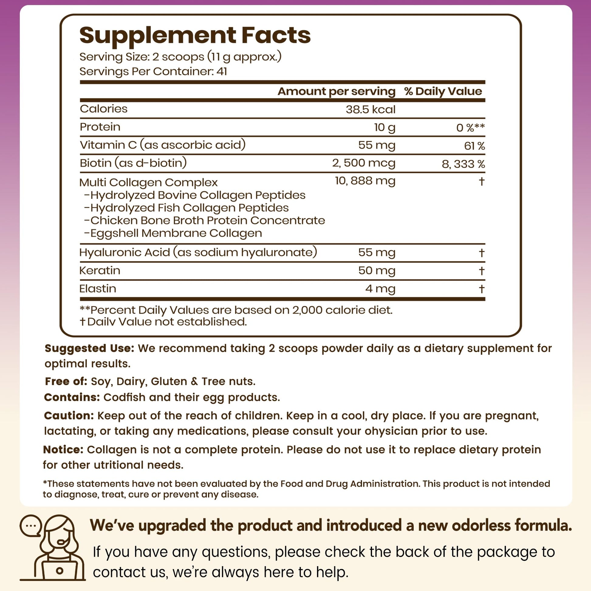 VEV Multi Collagen Peptides Powder, 16 oz (41 Servings) – Type I, II, III, V, X, Hydrolyzed Collagen, Hyaluronic Acid, Biotin, Vitamin C VEV buy supplements canada