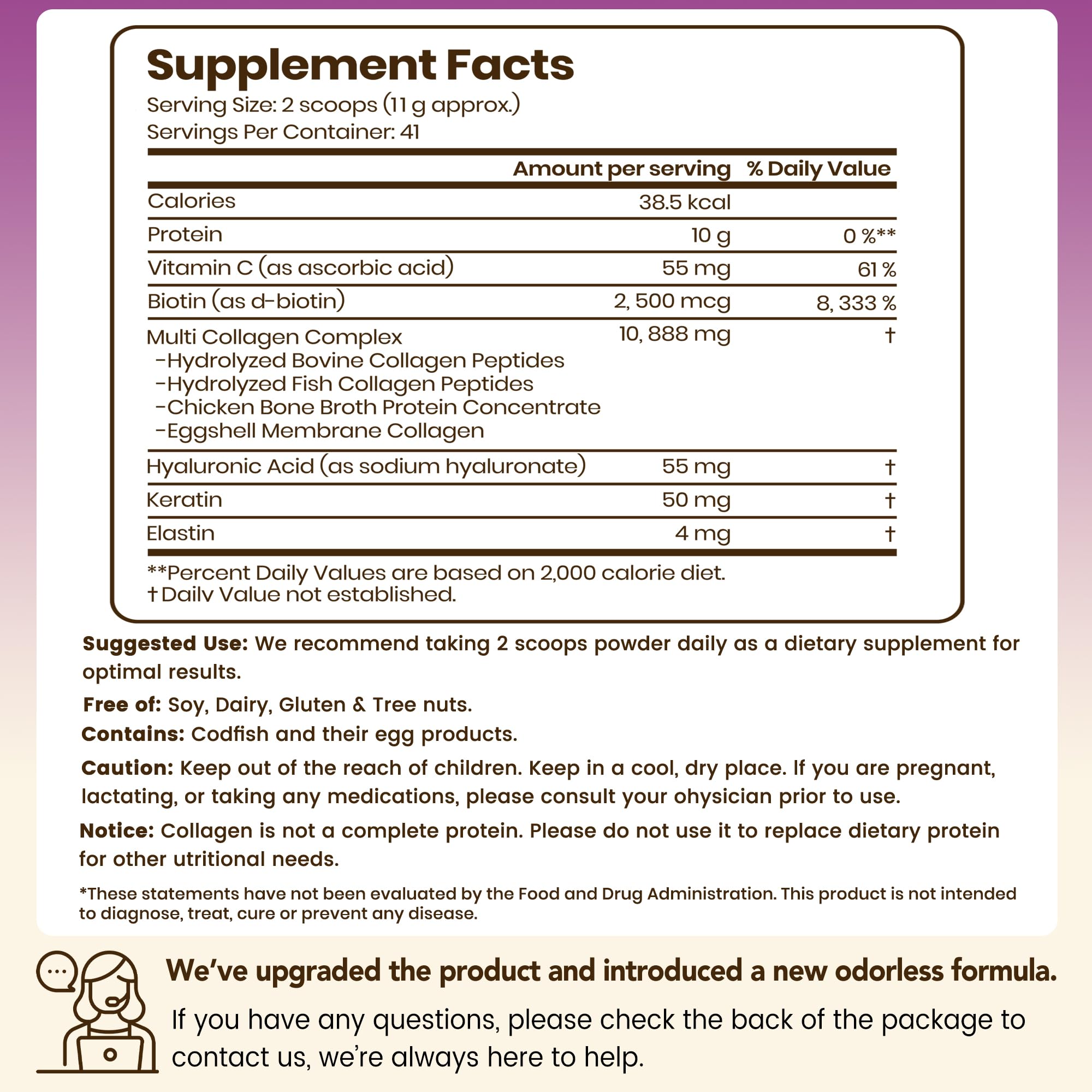 VEV Multi Collagen Peptides Powder, 16 oz (41 Servings) – Type I, II, III, V, X, Hydrolyzed Collagen, Hyaluronic Acid, Biotin, Vitamin C VEV buy supplements canada