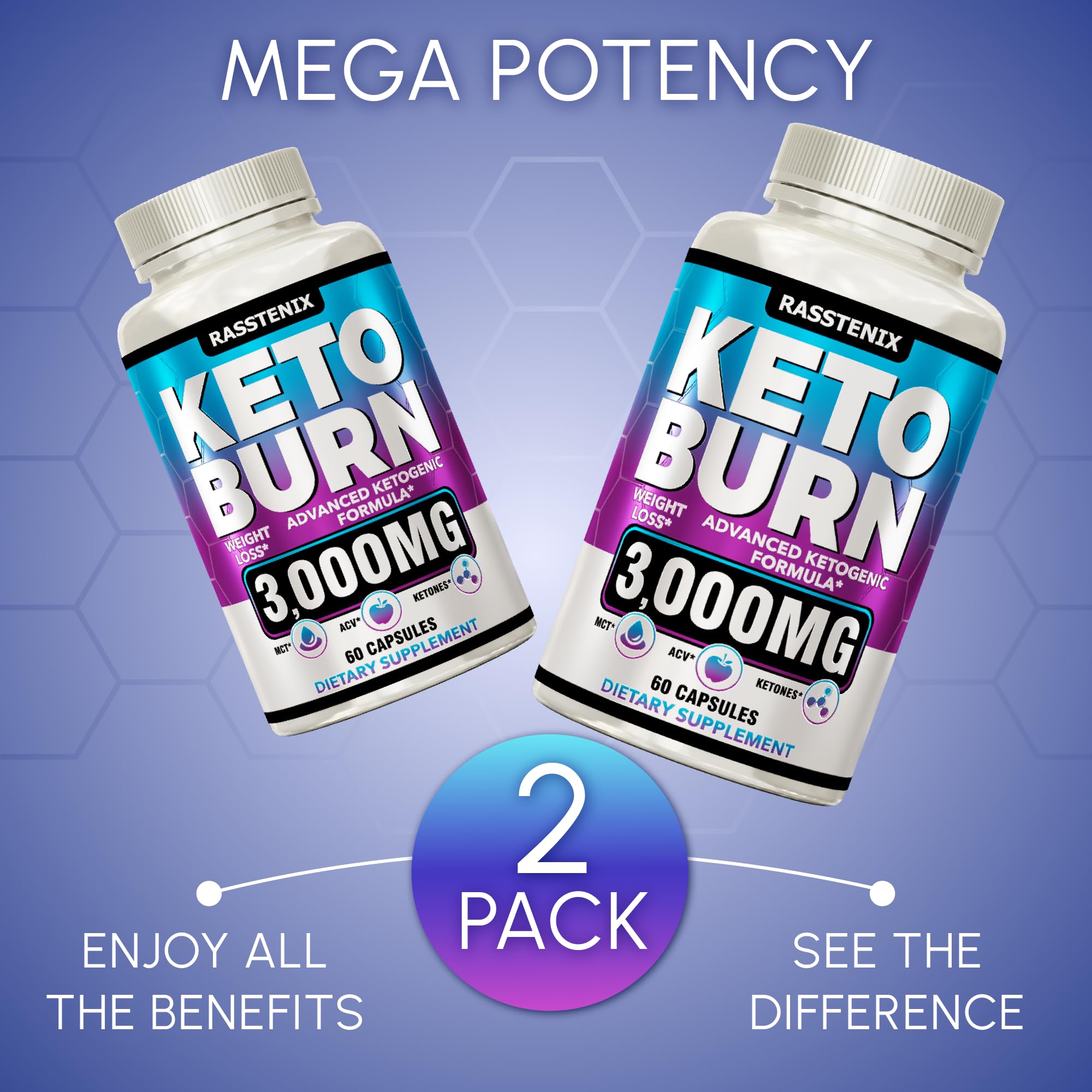 Rasstenix (2 Pack) Keto Pills - Lean Keto Diet Pills - Weight Fat Management Loss Rasstenix buy supplements canada