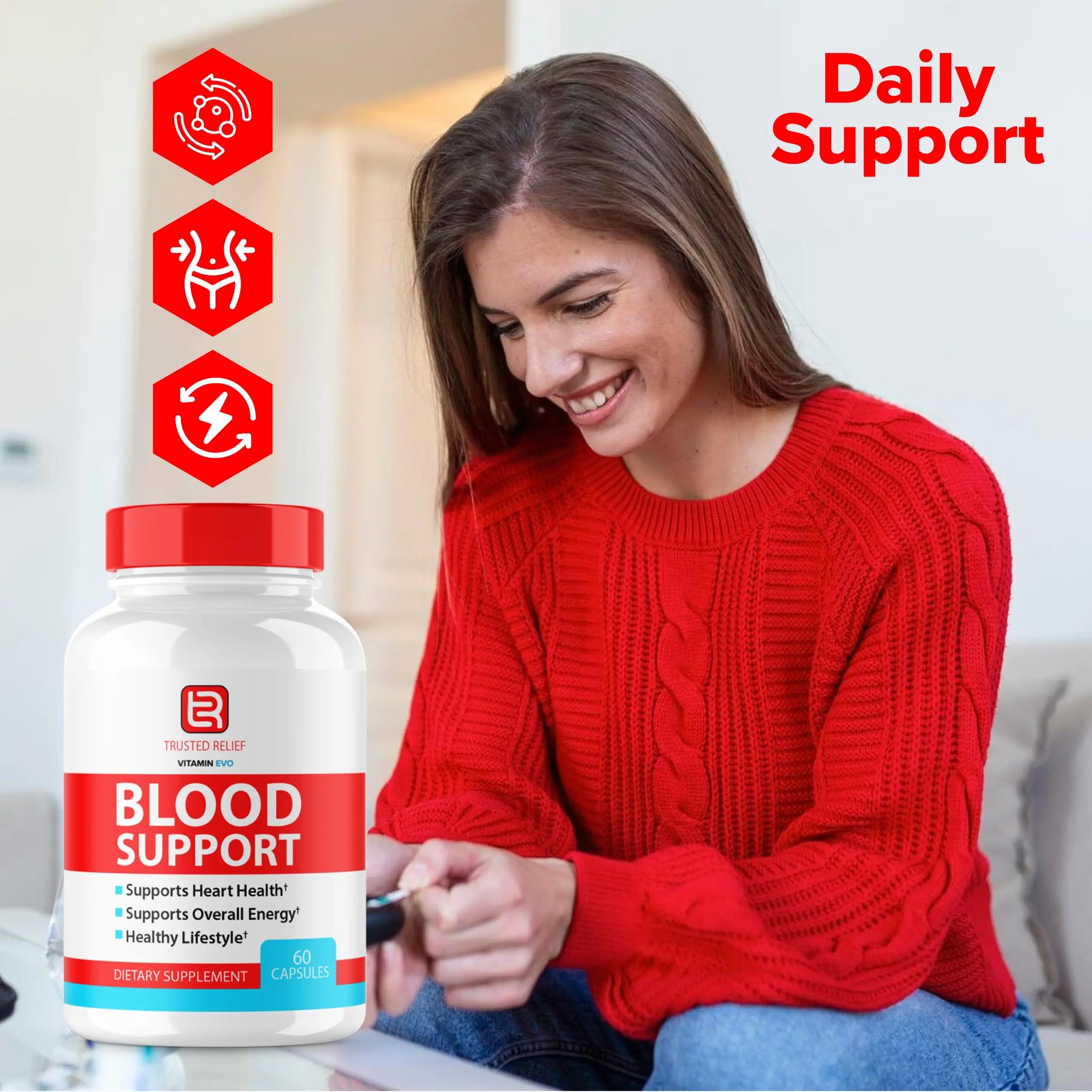 (2 Pack) Trusted Relief Blood Support Capsules, Trusted Relief Advanced Strength Glycogen Reviews Healthy Levels Support Supplement, TrustedRelief Maximum Blood Support Formula Supplement (120 Caps) Vitamin Evo buy supplements canada