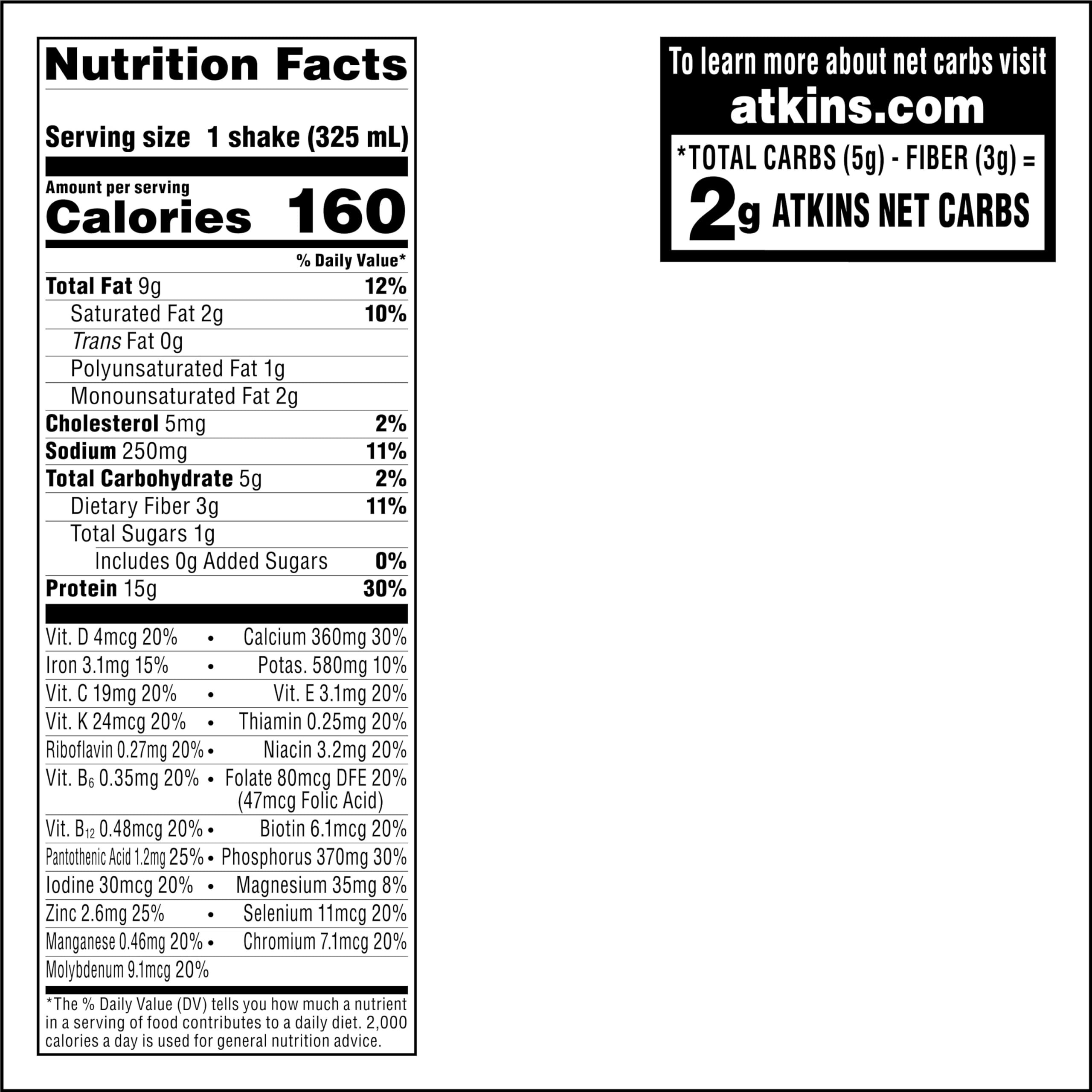 Atkins Milk Chocolate Delight Protein Shake, 15g Protein, Low Glycemic, 2g Net Carb Atkins buy supplements canada