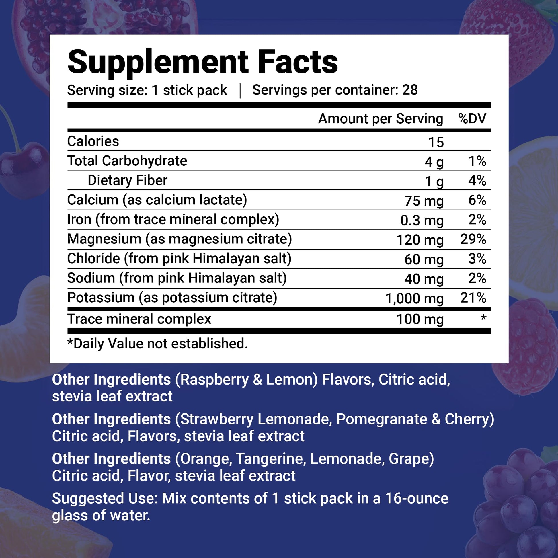 Dr. Berg's Electrolytes Powder Packets - Travel Size Hydration Electrolyte Drink Mix Dr. Berg Nutritionals buy supplements canada