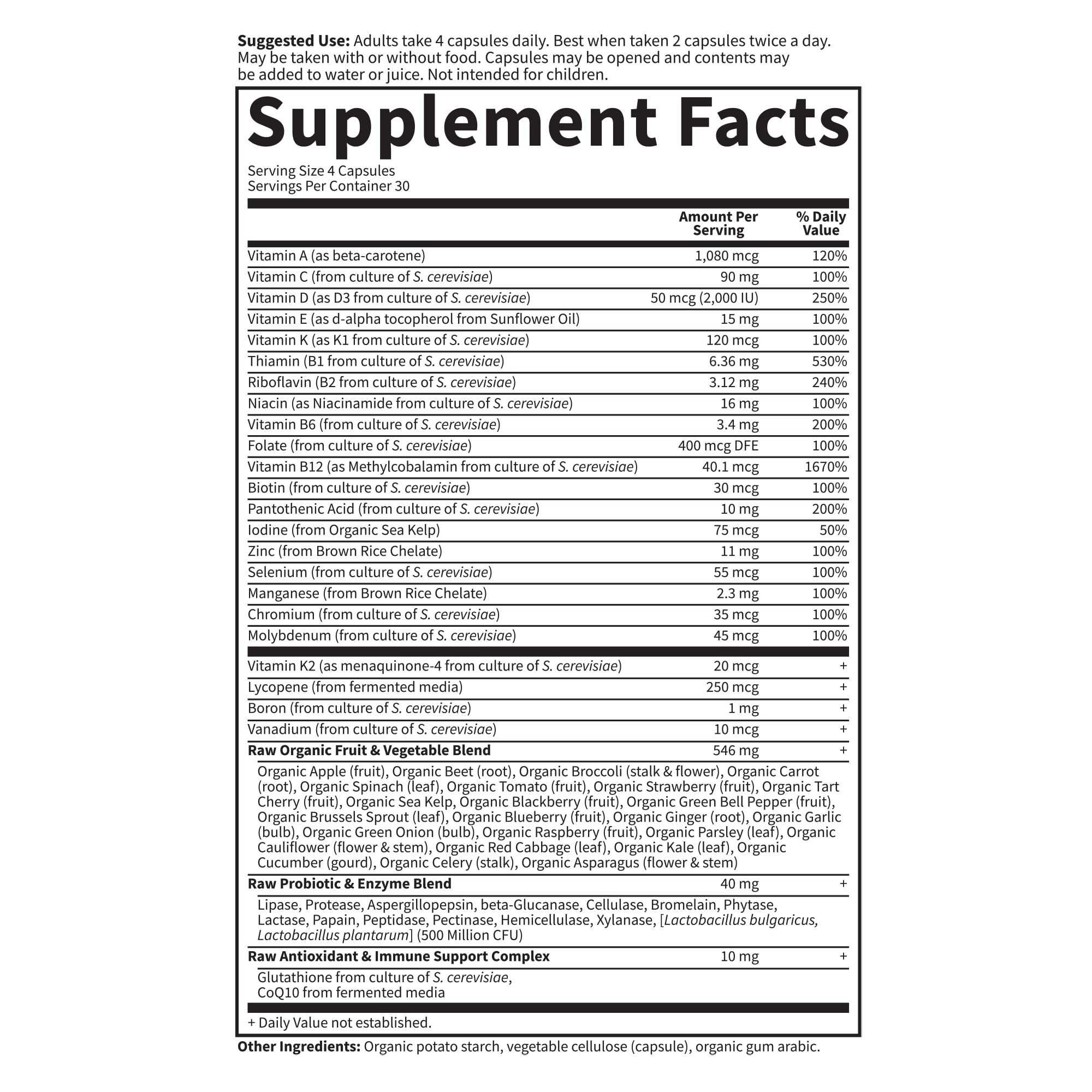 Garden of Life Multivitamin for Men - Vitamin Code 50 & Wiser Men's Raw Whole Food Vitamin Supplement with Probiotics, Vegetarian, 120 Capsules Garden of Life buy supplements canada
