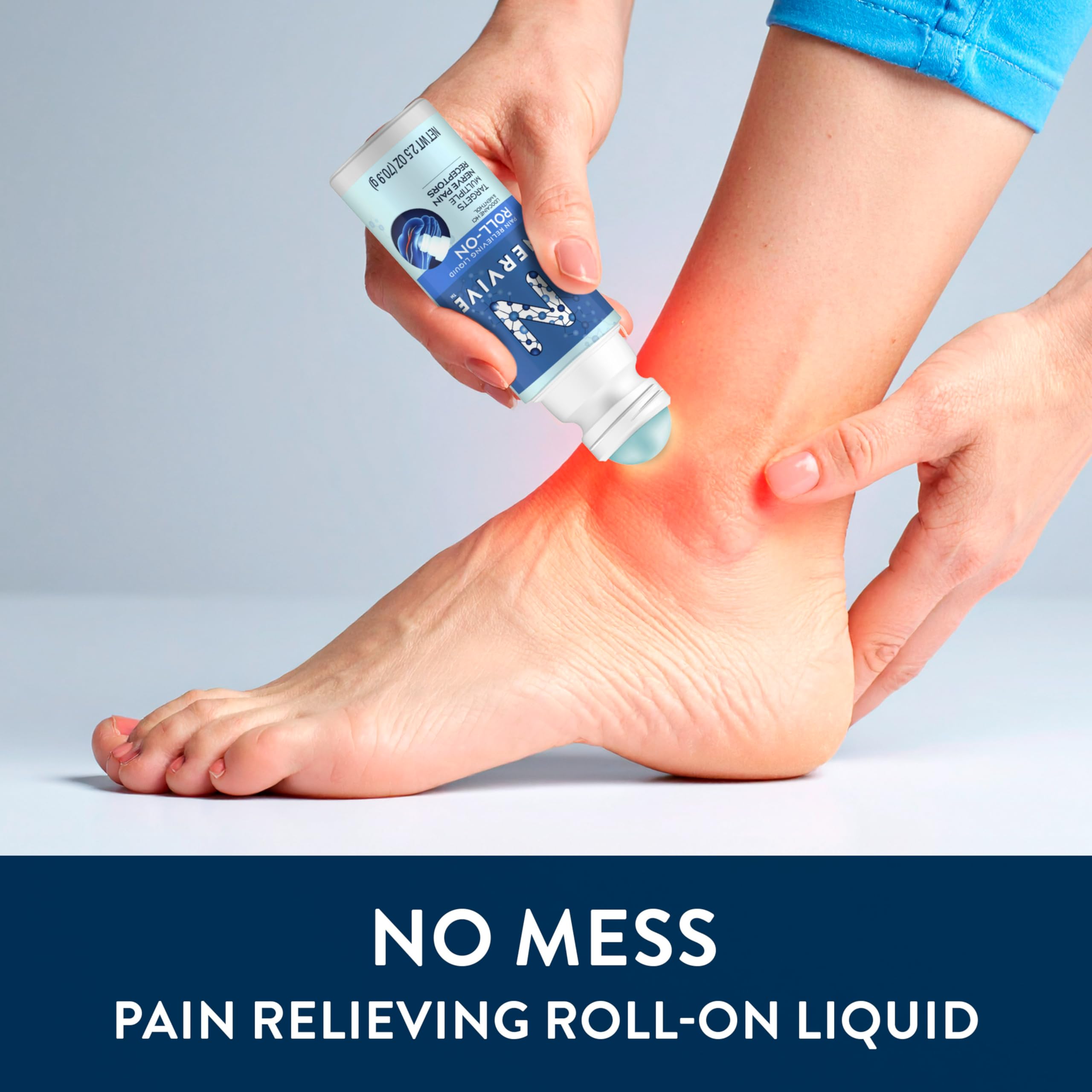 Nervive Pain Relieving Roll On, Lidocaine Roll On, Nervive Pain Relief, Lidocaine Topical, Foot Pain, Leg Pain, Hand Pain, Max Strength Formula, 2.5oz Nervive buy supplements canada