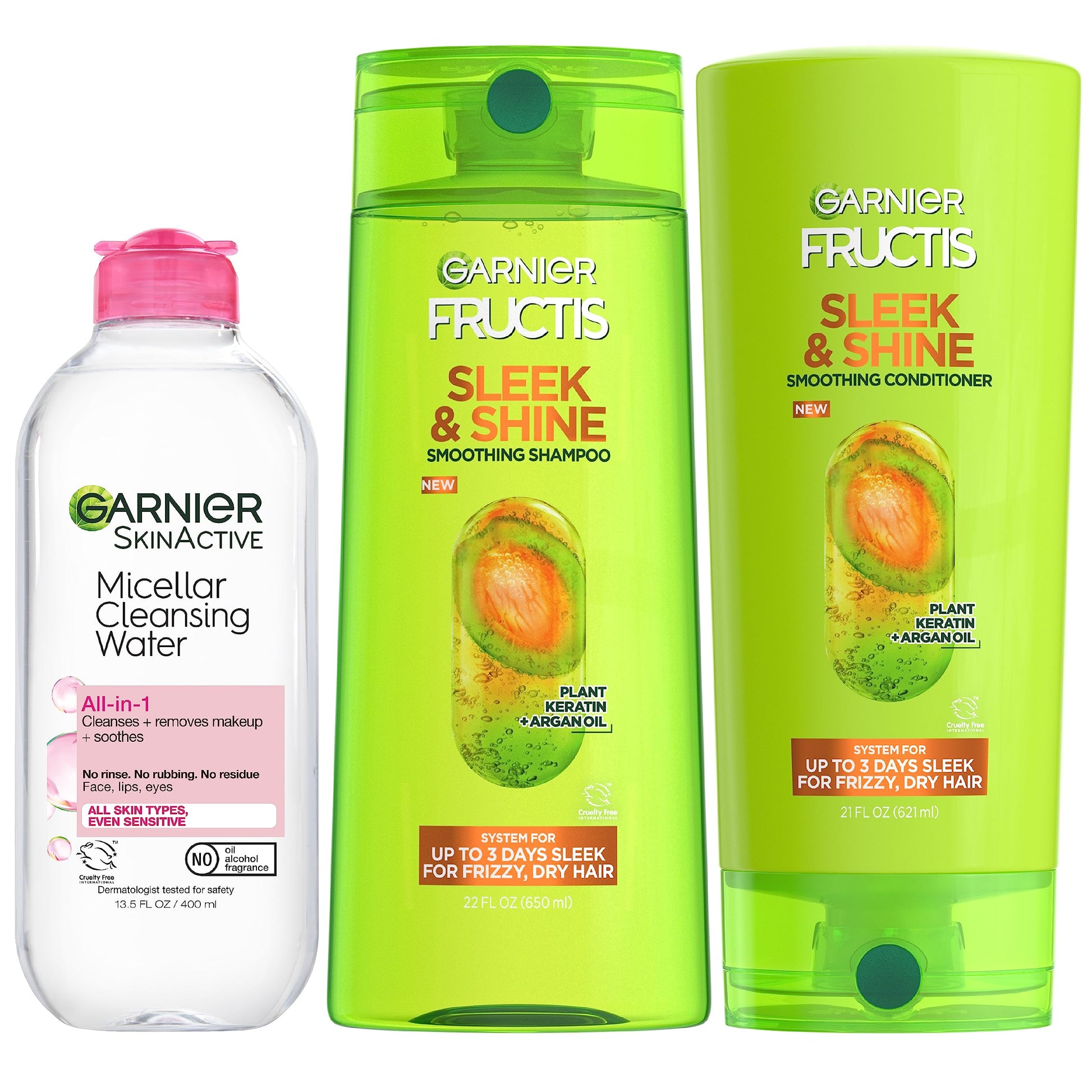 Garnier Back to School Bundle|Micellar Water (400mL) + Fructis Sleek & Shine Garnier buy supplements canada