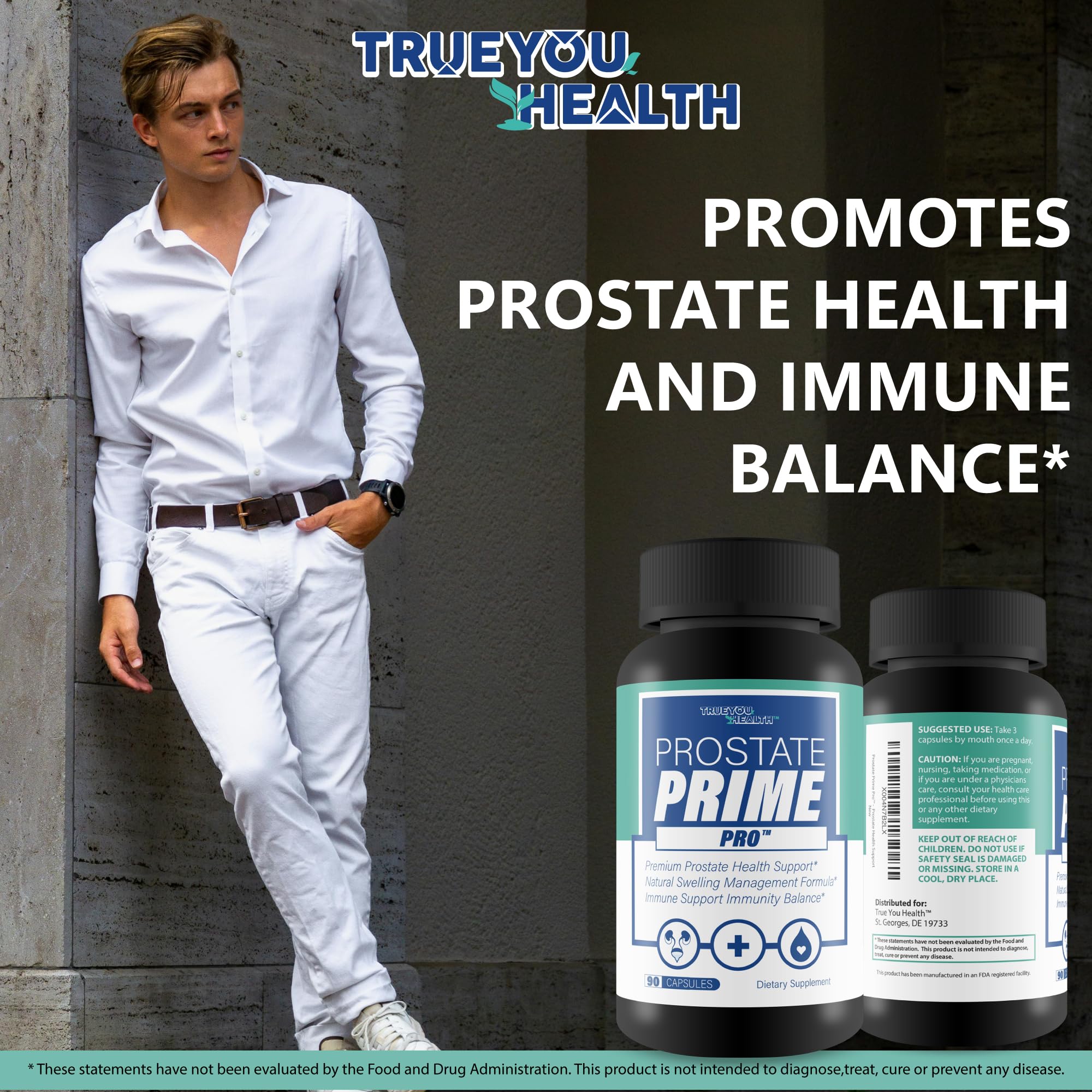 Prostate Prime Pro - Improved Formula - Our Best Prostate Support Supplement For Men’s Health - Natural Prostatitis Prostate Health - Natural Prostate Remedies - Men Prostate Vitamin Prostaprime Pills True You Health buy supplements canada