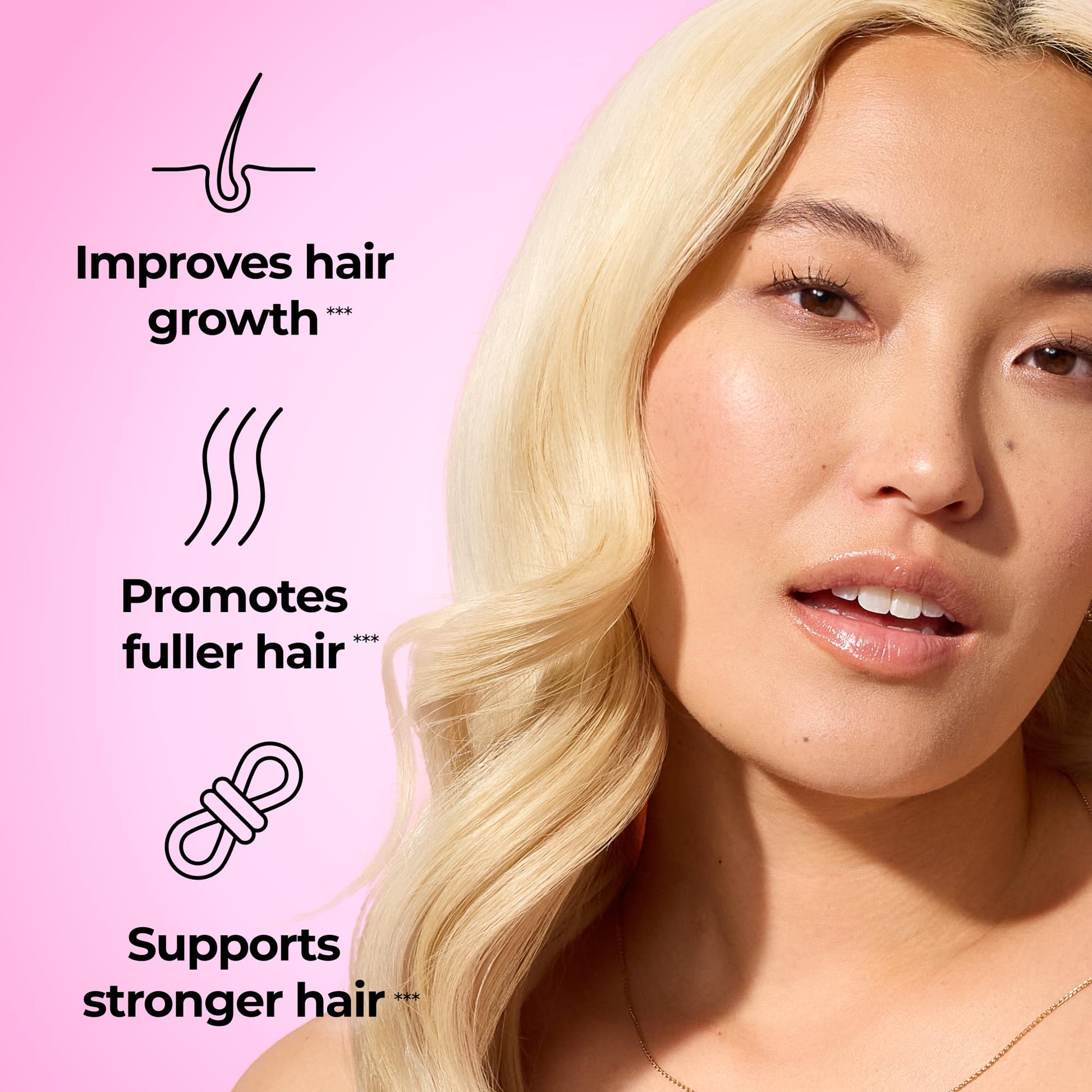 HUM Hair Strong Daily Hair Growth Gummies with Biotin, Zinc, Vitamin B12 to Support Growth, Folic Acid & Vitamin B12 Gummy Vitamins for Healthy Hair Support for Women and Men, 60 Gummies HUM buy supplements canada