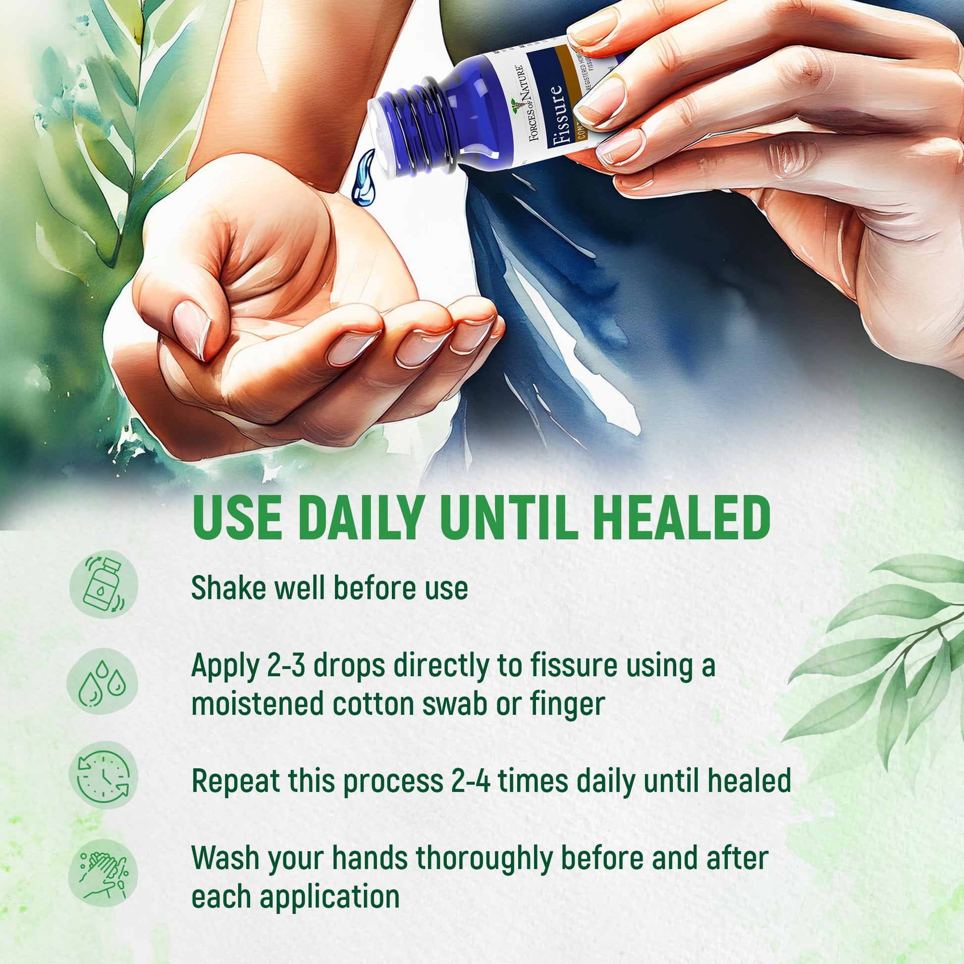Forces of Nature Fissure Control, Organic Homeopathic Treatment with Witch Hazel for Anal Fissures, Hemorrhoid Related Irritation & Discomfort, Fast, Natural Topical Relief, 1 Fl Oz Forces of Nature buy supplements canada