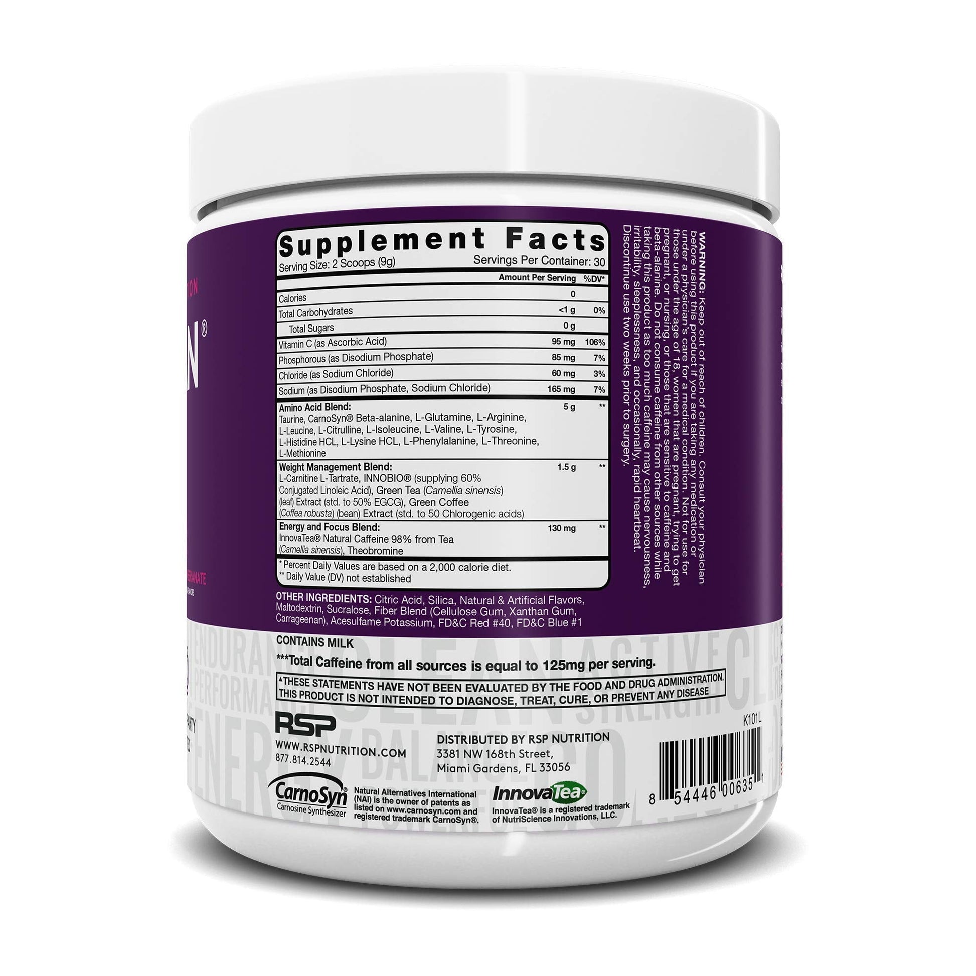 RSP NUTRITION AminoLean Pre Workout Energy (BlackBerry Pomegranate 30 Servings) RSP NUTRITION buy supplements canada