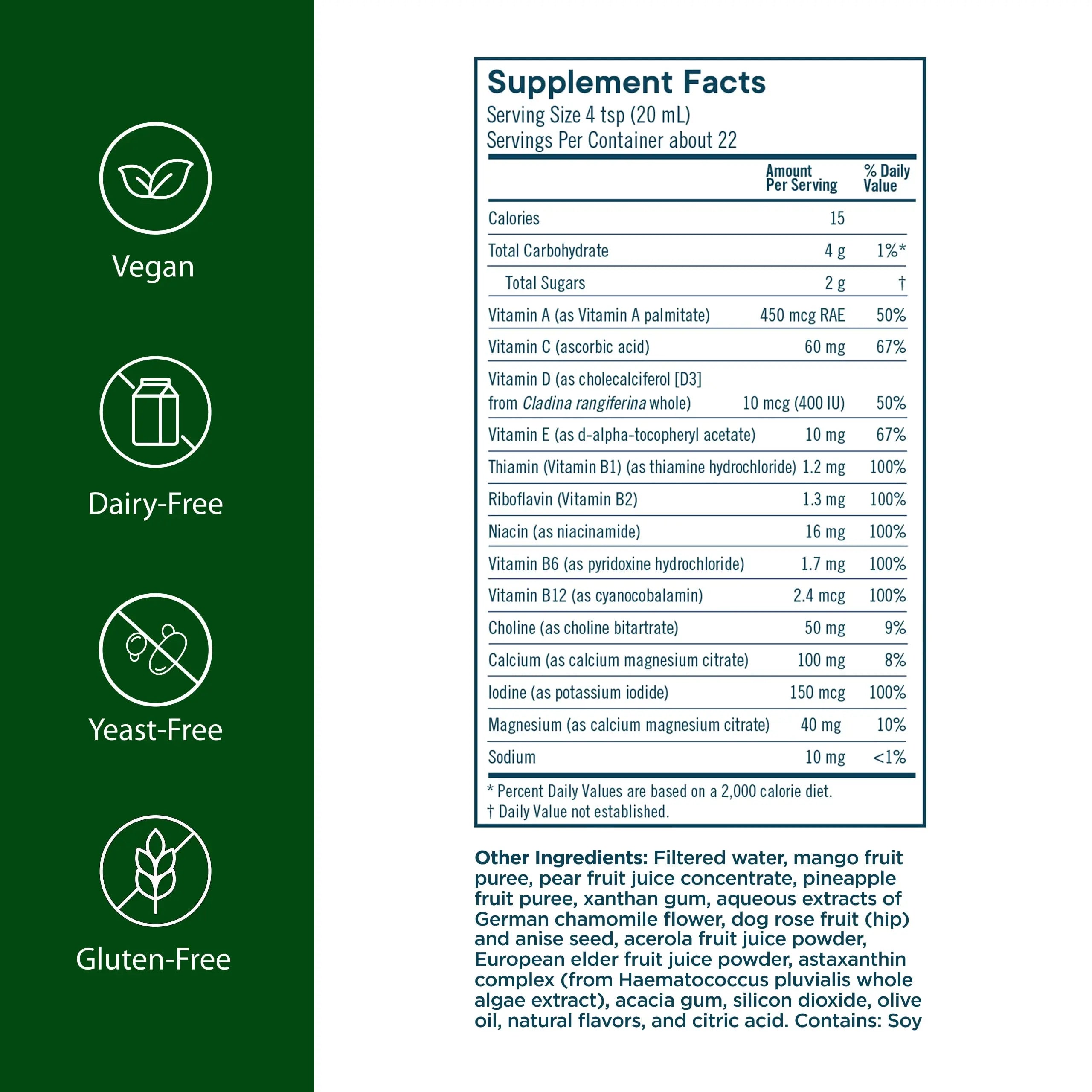 Flora - Daily Multi Essentials+, Liquid Multivitamin Formula, 13 Essential Vitamins & Minerals, 15 Fl Oz Flora buy supplements canada