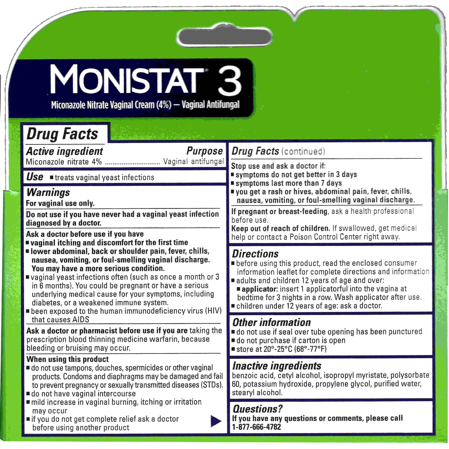 Monistat 3 Cream, 3-Day Treatment for Women: 1x Reusable Applicator & 1x 25g External Anti-Itch Cream Bundle (Pack of 2) Monistat buy supplements canada