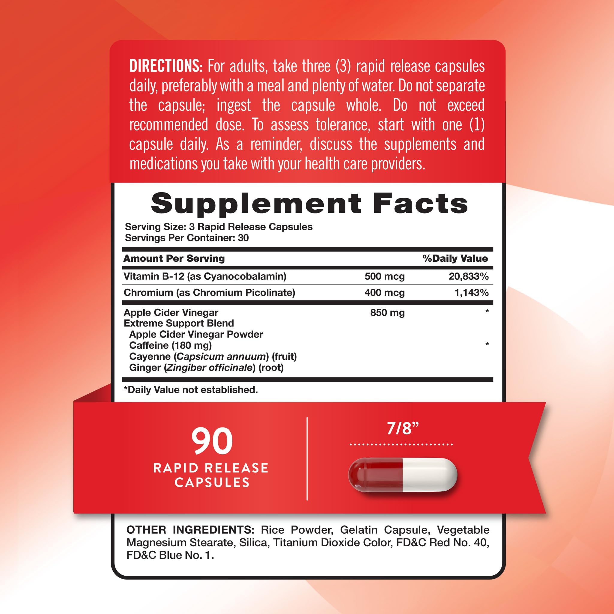 Nature's Truth Apple Cider Vinegar Pills | 90 Capsules | Non-GMO & Gluten Free Supplement Nature's Truth buy supplements canada