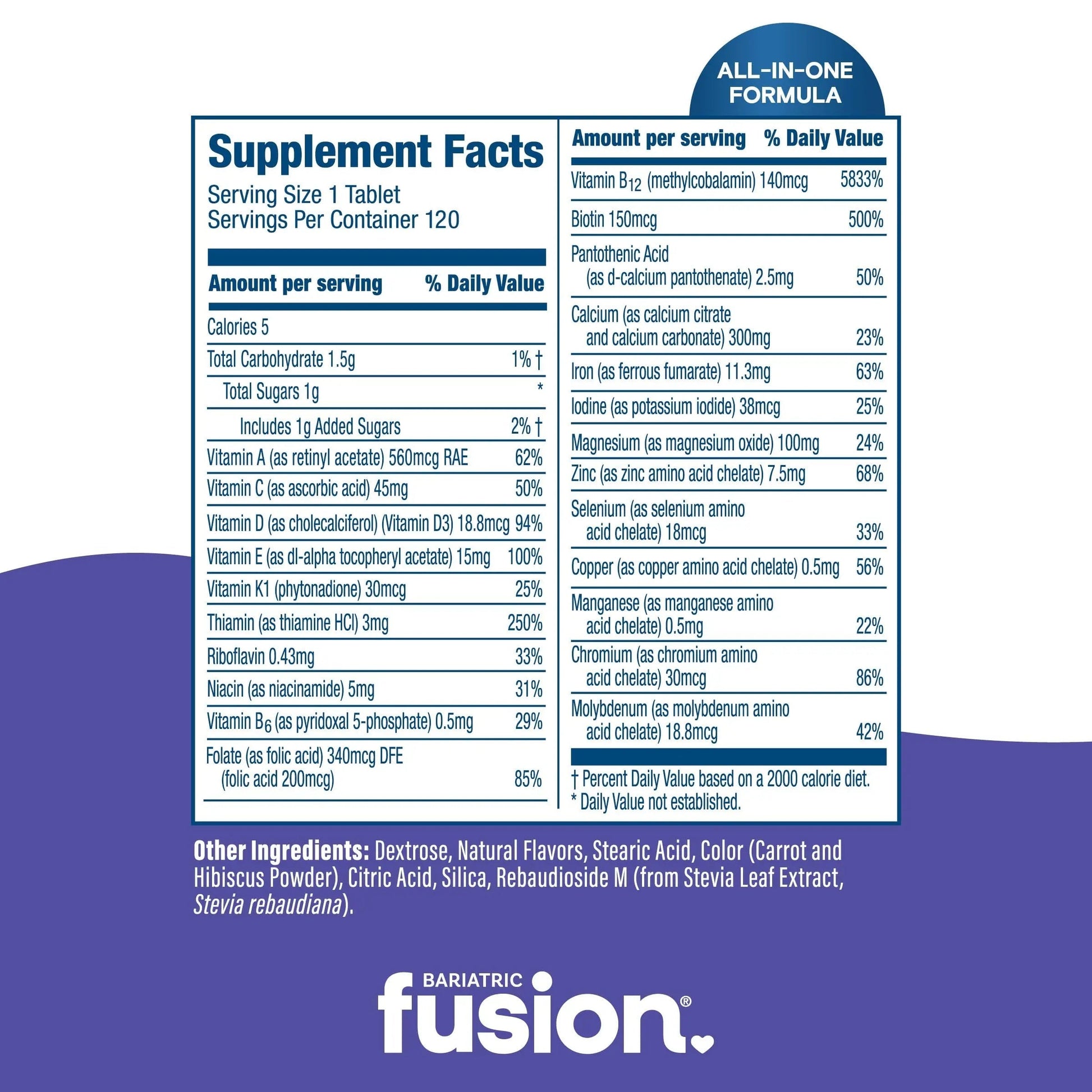 Bariatric Fusion Very Berry Complete Chewable Bariatric Multivitamin with Iron and Vitamin K for Bariatric Surgery Patients Including Bariatric Fusion buy supplements canada