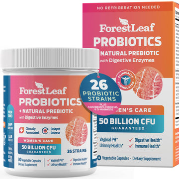 ForestLeaf Womens Probiotic 50 Billion CFU with Organic Prebiotics, Digestive Enzymes ForestLeaf buy supplements canada
