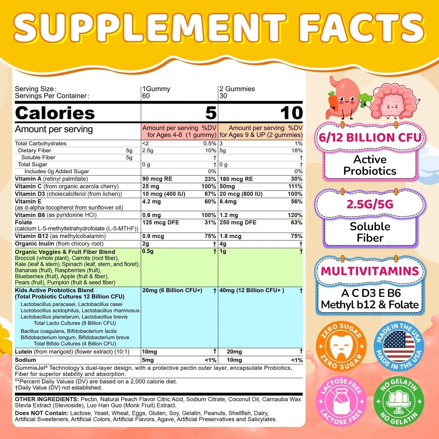 NEVISS Multivitamin for Men & Probiotics for Kids Teen + Veggie & Fruit Fiber Gummies NEVISS buy supplements canada