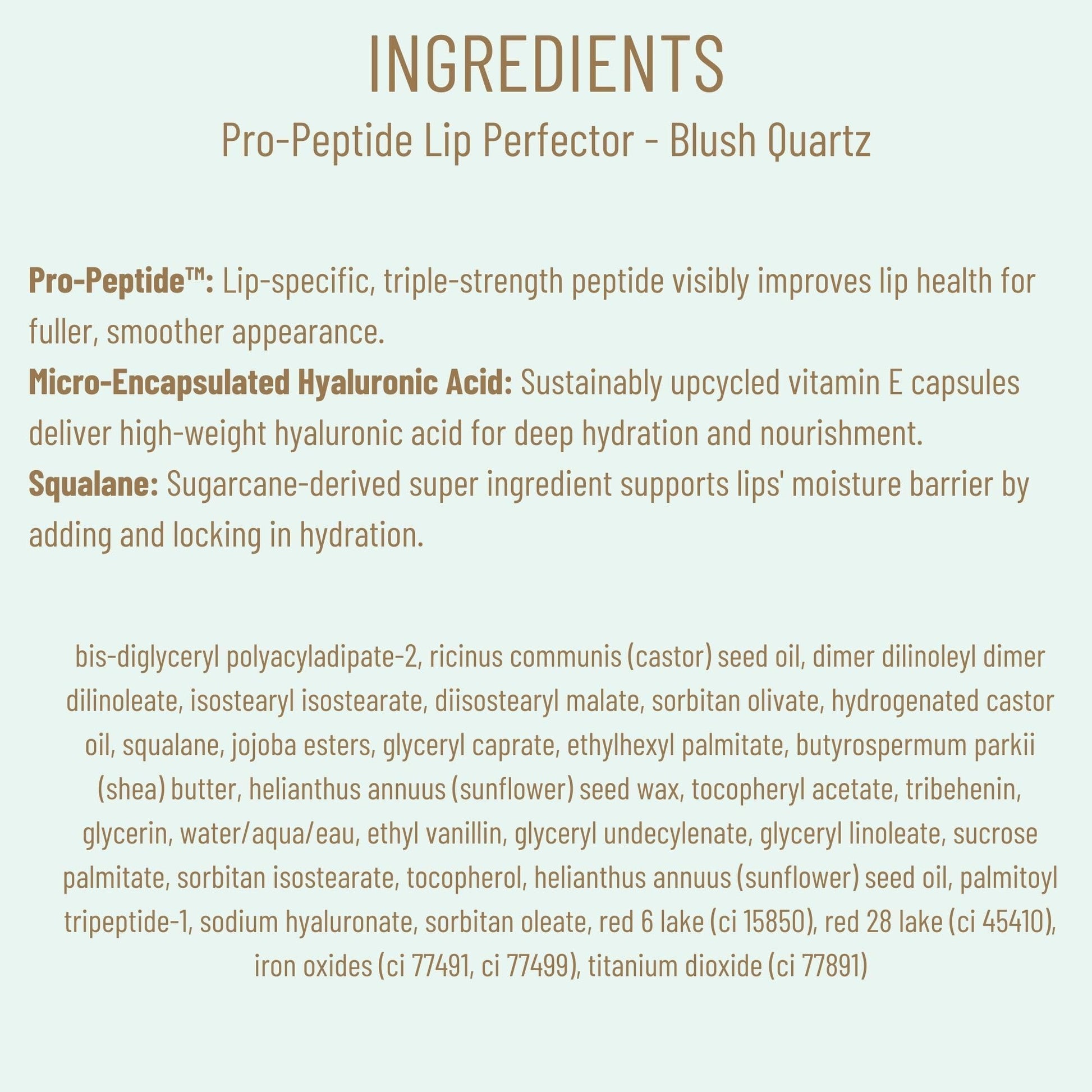 Biossance Pro-Peptide Lip Perfector – Triple-Treat Vegan Lip Balm – Deeply Hydrating with Pro-Peptides & Hyaluronic Acid – Enhances Natural Lip Color – Silky, Glossy Finish in Blush Quartz, Pink BIOSSANCE buy supplements canada