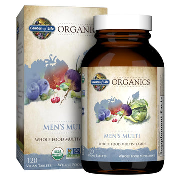 Garden of Life Organics Whole Food Multivitamin for Men, 120 Tablets, Vegan Mens Vitamins and Minerals for Health and Well-Being, Certified Organic Vegan Multi Garden of Life buy supplements canada