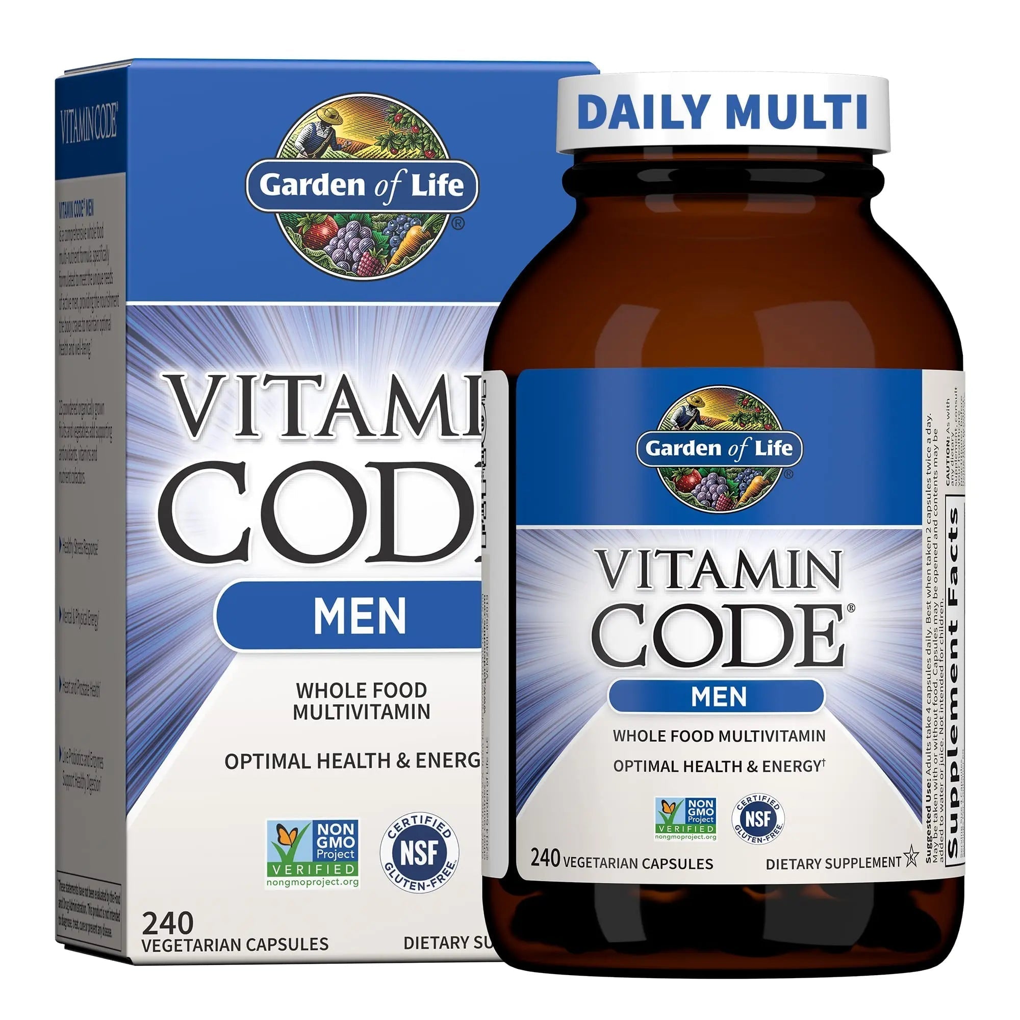 Garden of Life Vitamin Code, Whole Food Multivitamin for Men, 240 Vegetarian Capsules Garden of Life buy supplements canada