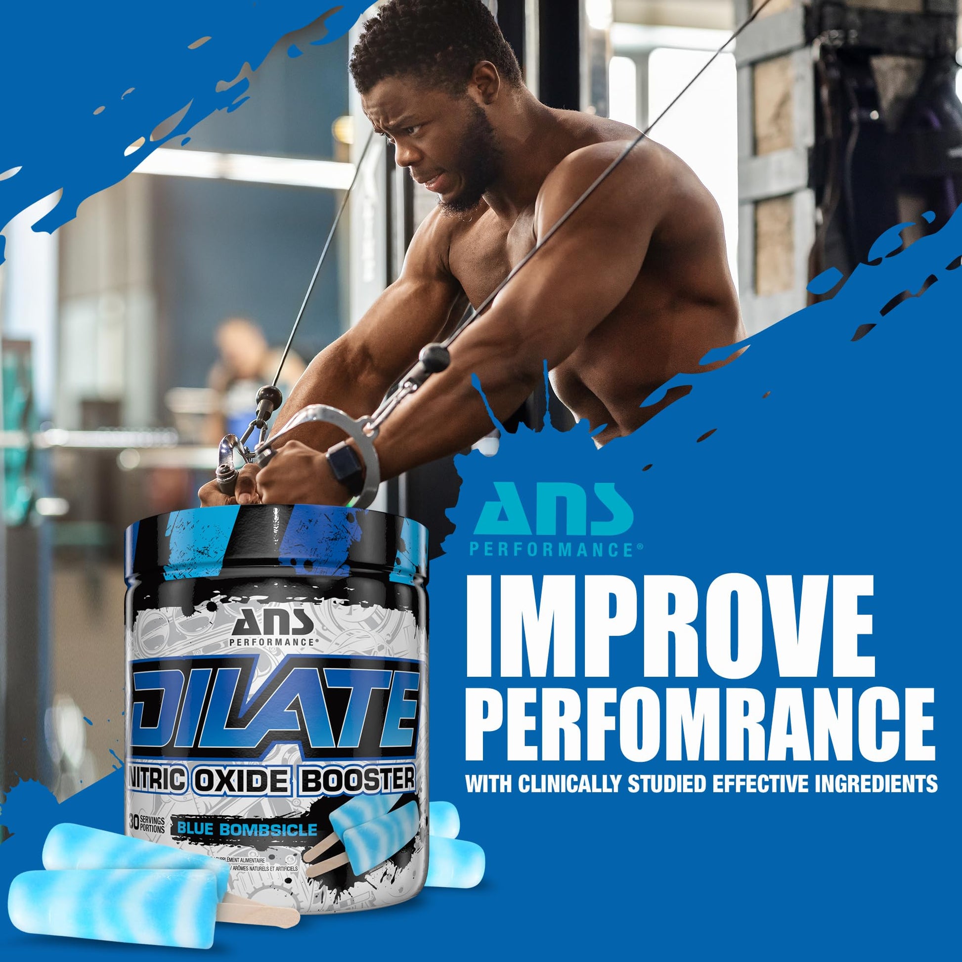 ANS Performance Dilate Pump PreWorkout Powder - Dietary Supplement - Maximizes ANS Performance buy supplements canada