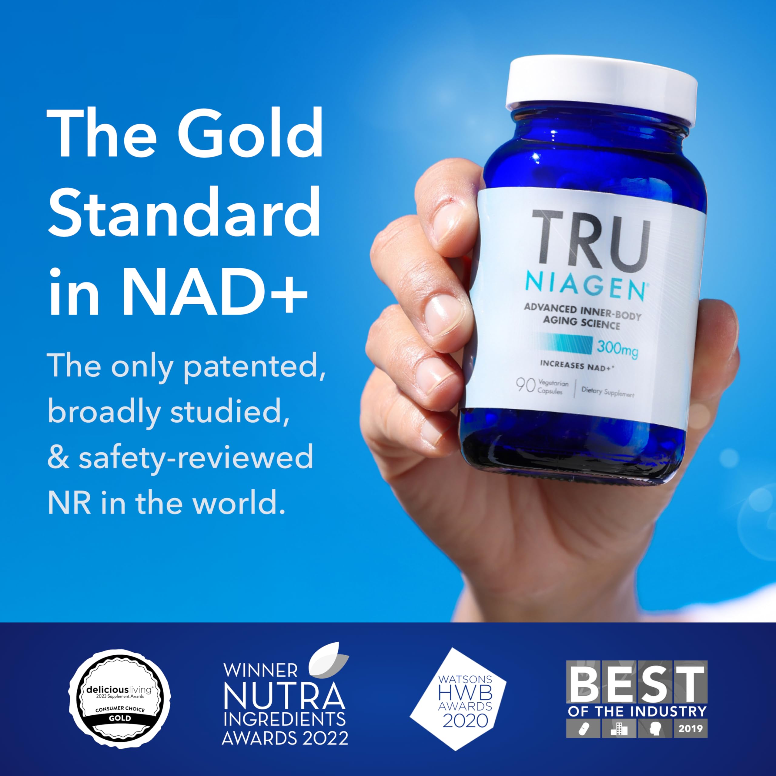 TRU NIAGEN Patented NAD Supplement for Brain Function, Anti Aging & Cell Regeneration, 300mg Niagen, 90 Servings | Supports Cellular Energy, Muscle | Nicotinamide Riboside (NR) Take 1 Daily | 1 Bottle TRU NIAGEN buy supplements canada