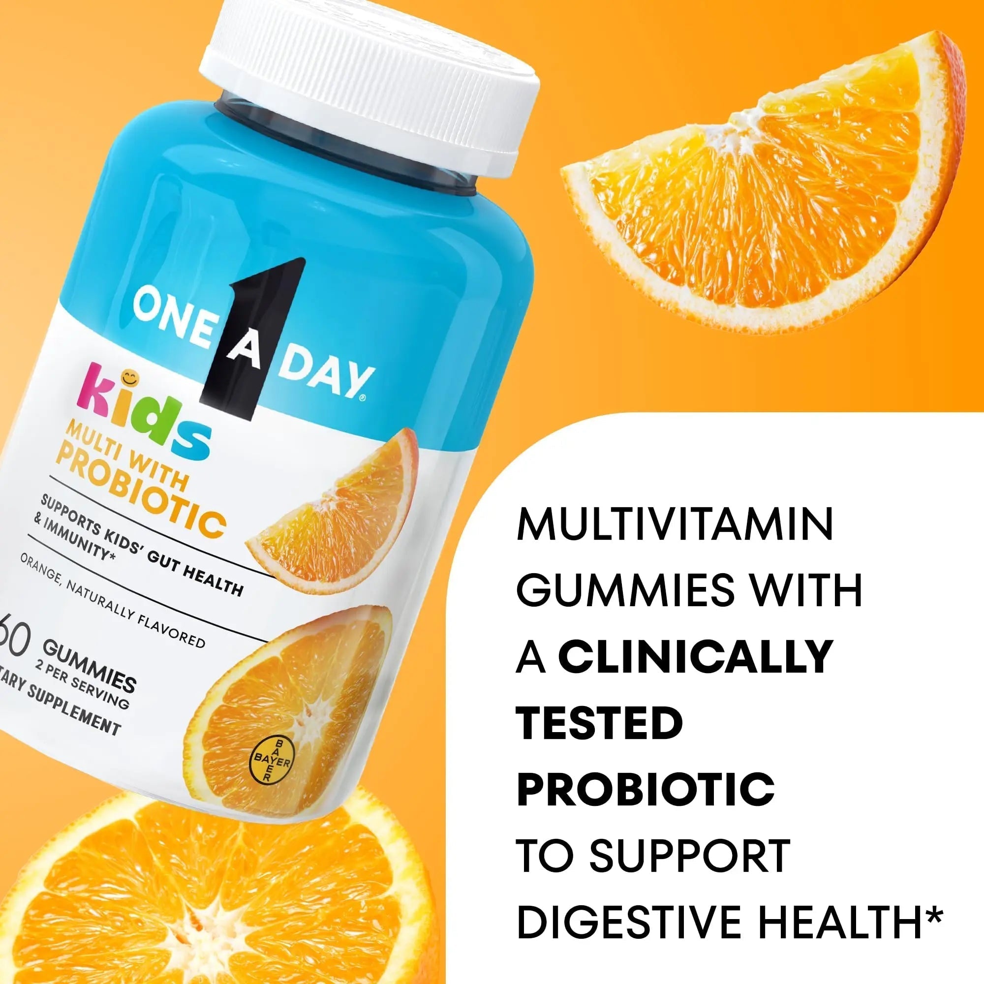 One A Day Kids Multivitamin with Probiotic, Multivitamin Gummies, Kids Probiotic for Digestive Health, Gummy Vitamins ONE A DAY buy supplements canada